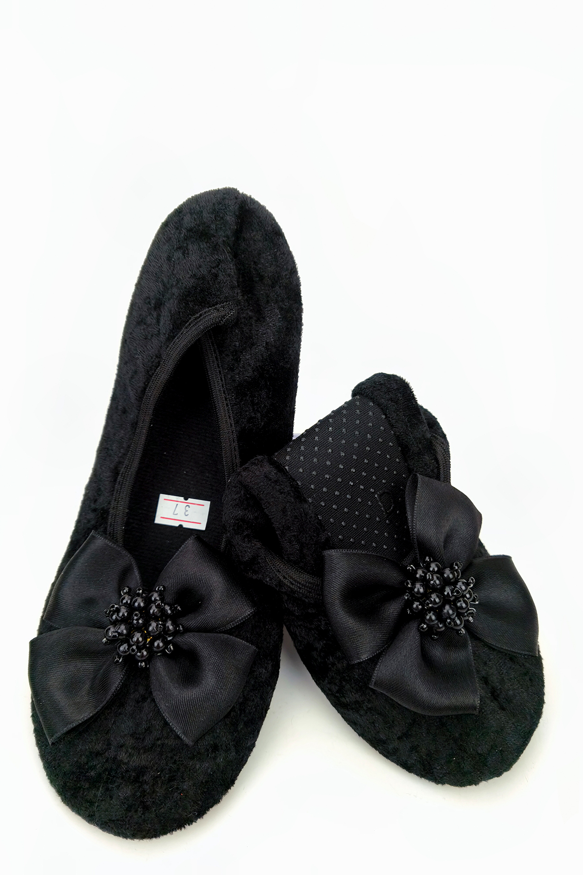 CEYDA SHOES Süslü Kadife Ev,hac, Umre Babeti, Hediye, Günlük Babet,tüylü Babet, Panduf, Patik, Gösteri Pisi Pisi 101 görsel 5