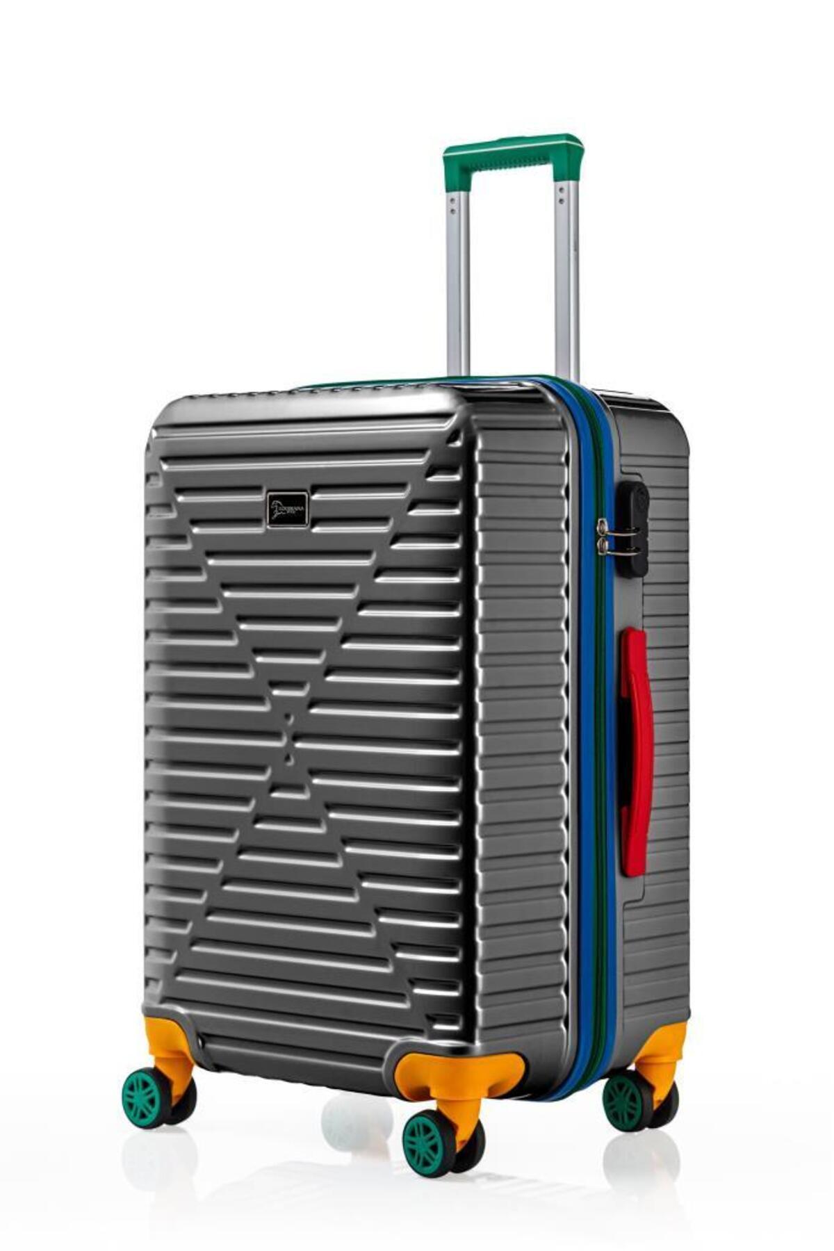 louisiana polo Orta Boy %100 Polikarbon Valiz 4x2 Teker Antrasit 1088