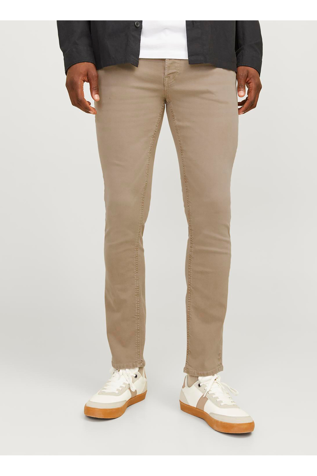 جک اند جونز شلوار جین مردانه JJIGLENN JJORIGINAL SQ 913 Slim Fit کمر پایین اکرو 12259114
