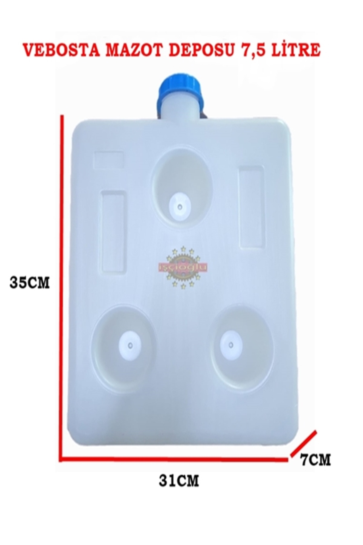 İSCİOGLU WEBASTO MAZOT YAKIT DEPOSU 7,5 LİTRE VEBOSTA MAZOT DEPOSU REKORLU VİDALI