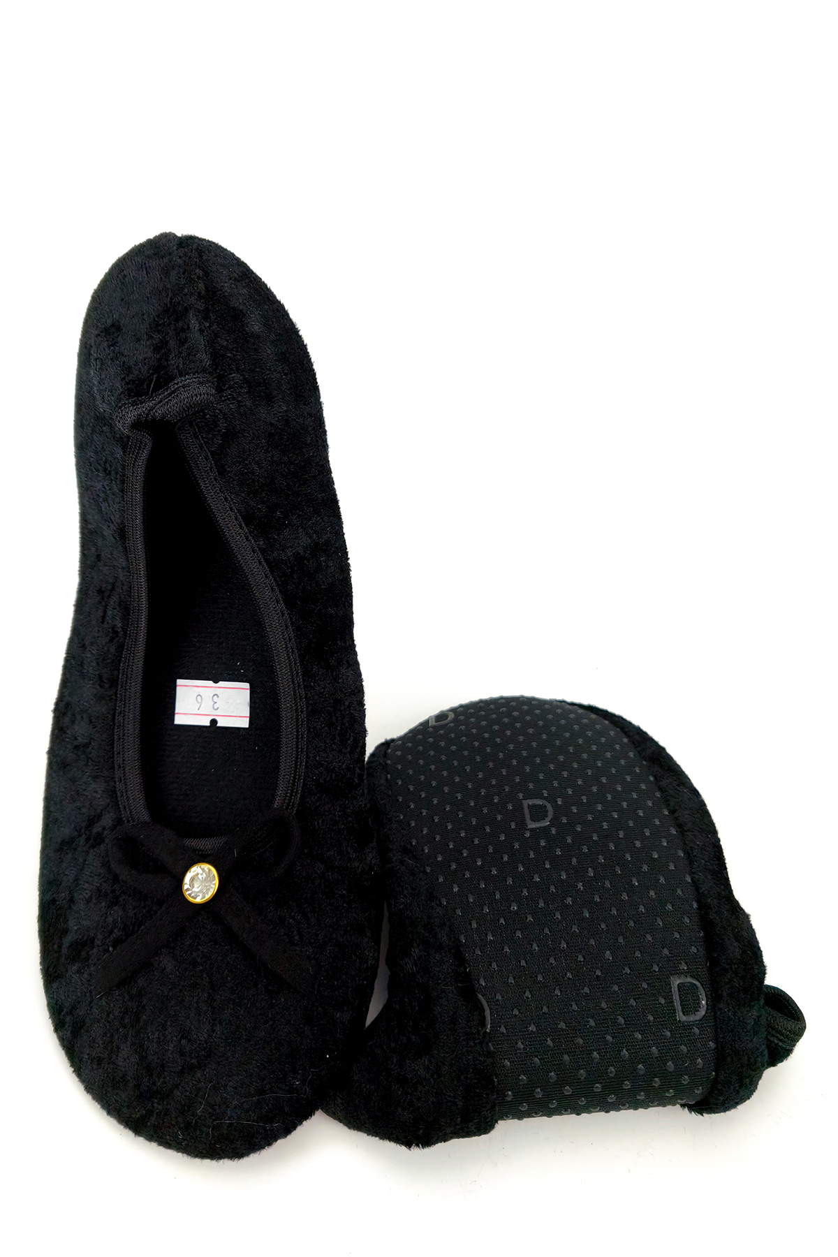 CEYDA SHOES Süslü Kadife Ev,hac, Umre Babeti, Hediye, Günlük Çeyiz,tüylü Babet, Panduf, Patik, Gösteri Pisi Pisi görsel 8