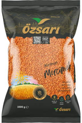 ÖZSARI Kırmızı Mercimek Yaprak 1 Kg