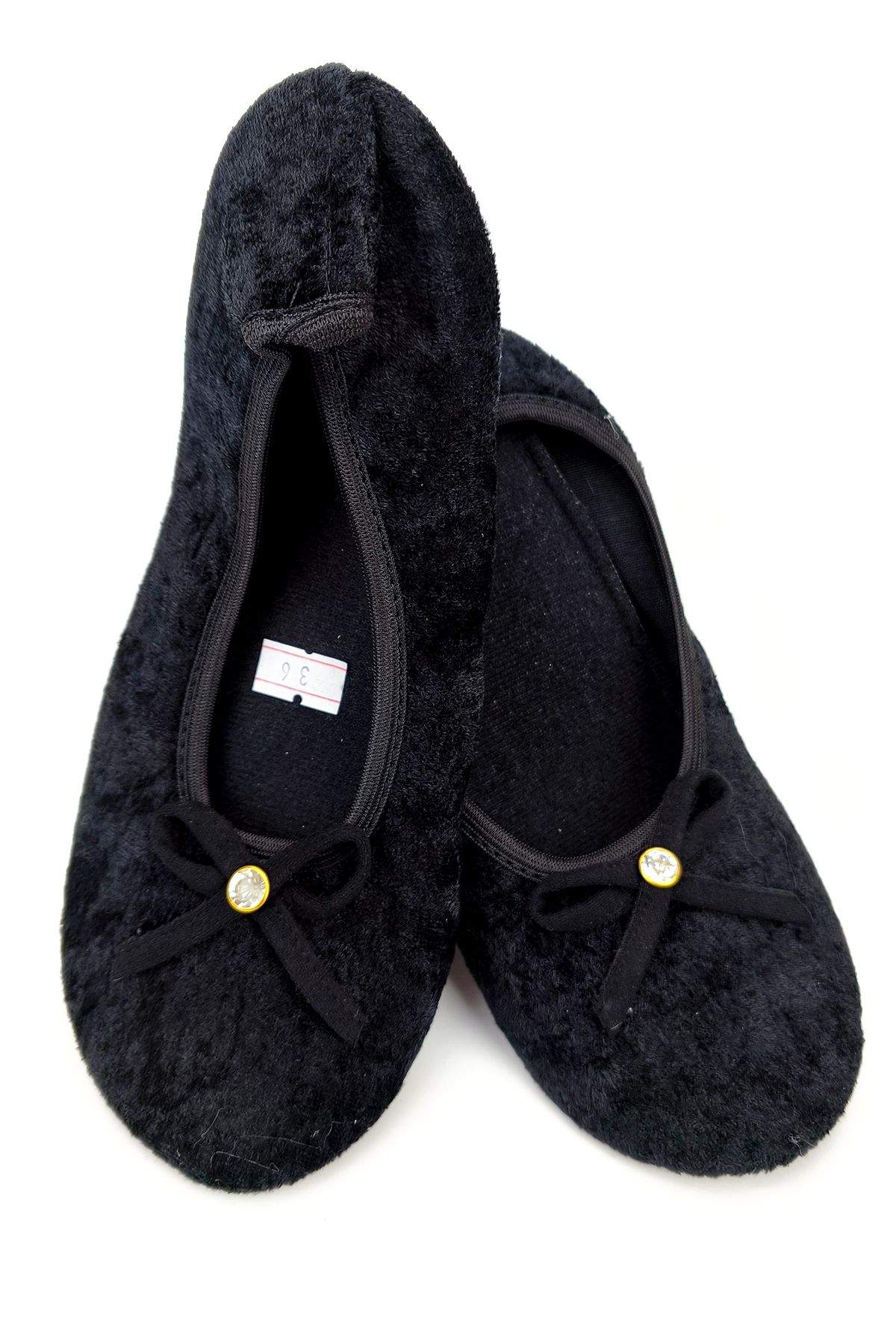 CEYDA SHOES Süslü Kadife Ev,hac, Umre Babeti, Hediye, Günlük Çeyiz,tüylü Babet, Panduf, Patik, Gösteri Pisi Pisi görsel 5
