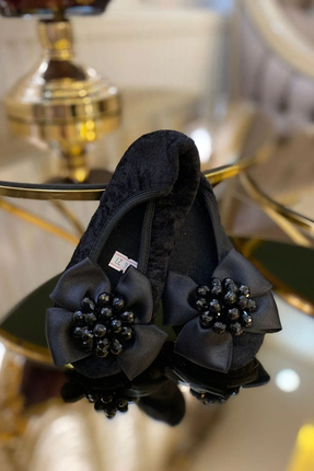 CEYDA SHOES Süslü Kurdelalı, Taşlı,Kadife Ev,Hac, Umre, Hediye, Günlük Çeyiz,...