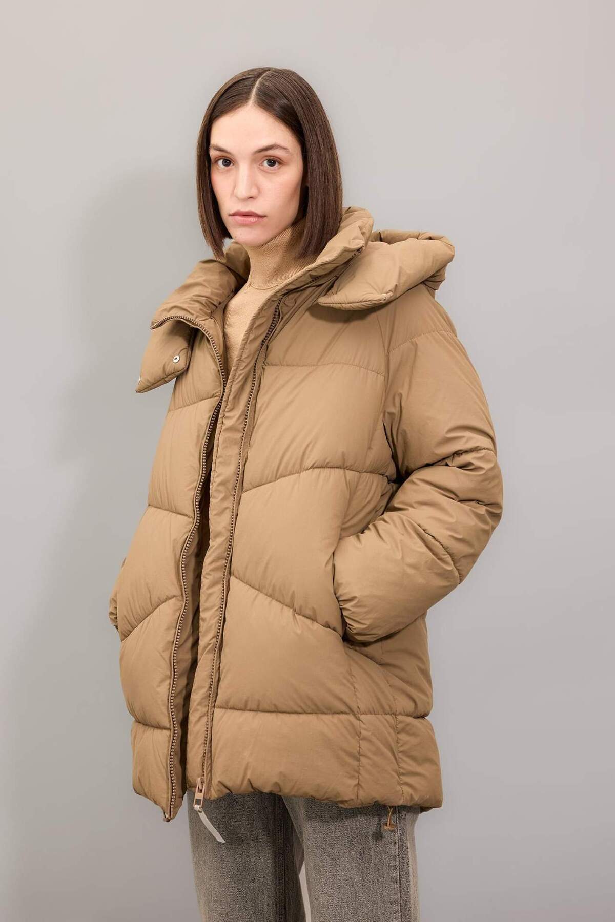 DeFacto Relax Fit Parka mit Kapuze