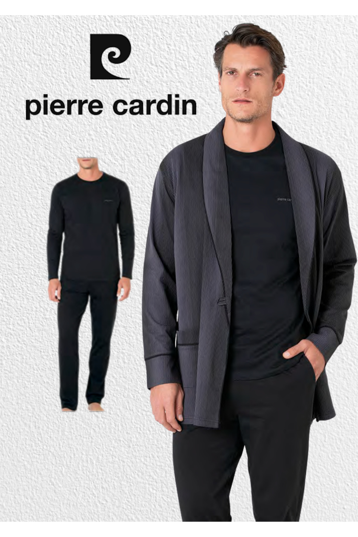 ست پیژامه مردانه راسته فاق نرمال آستین بلند | پیر کاردین Pierre Cardin L1.PC.5635.01 - تصویر 2