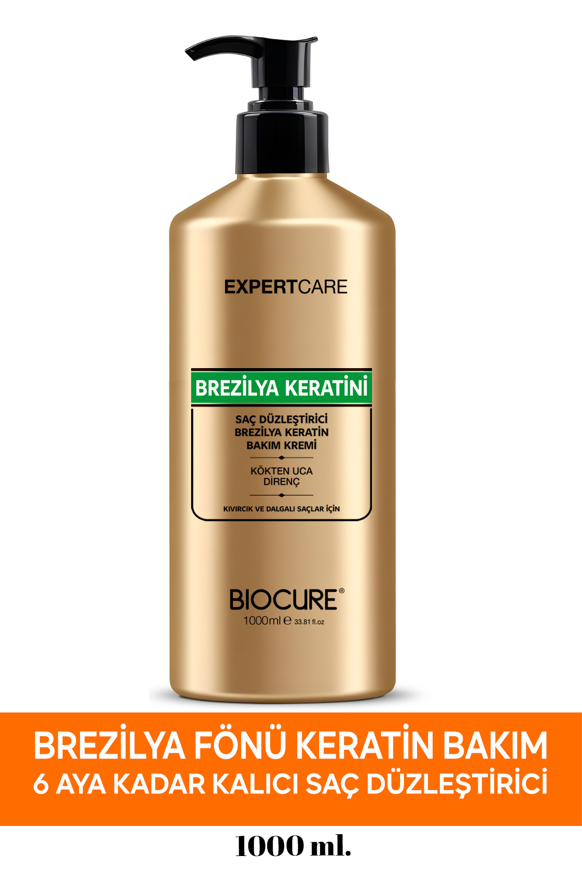 Biocure Kalıcı Saç Düzleştirici Brezilya Keratin Saç Bakımı Brezilya Fönü Kokusuz Dumansız