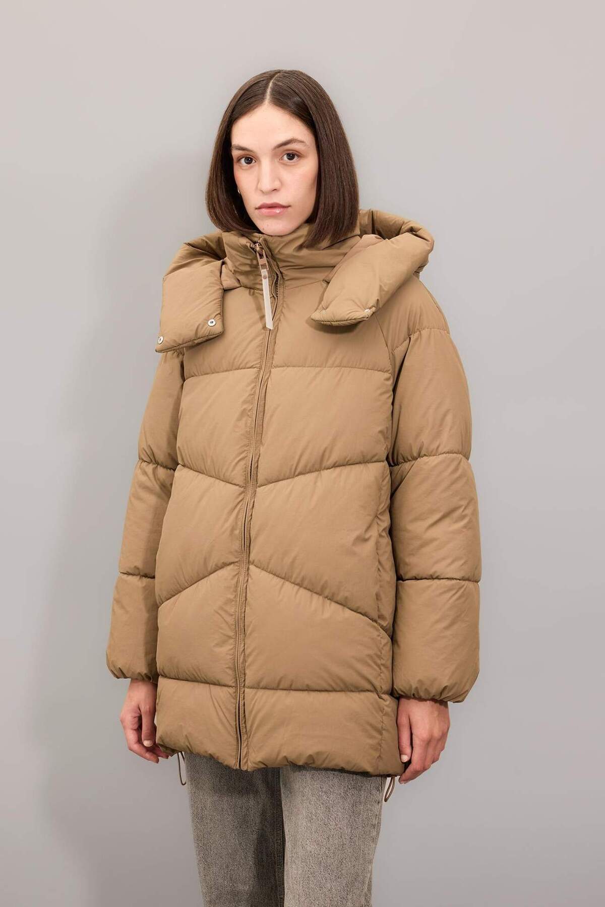 DeFacto Relax Fit Parka mit Kapuze