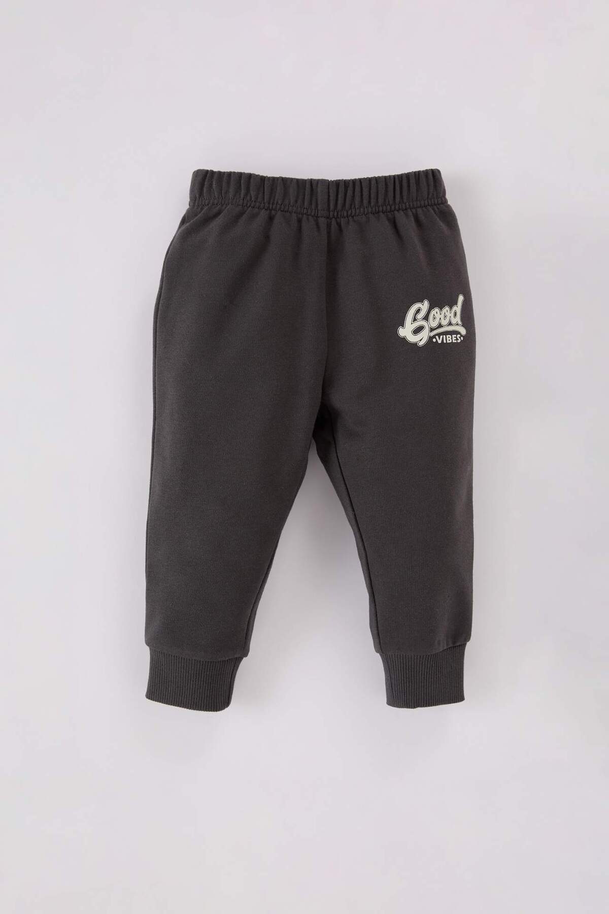 Defacto Erkek Bebek 2li Takım Bisiklet Yaka Baskılı Sweatshirt Beli Lastikli Eşofman Altı D0724A524WN fotoğrafı 2 (önizleme)