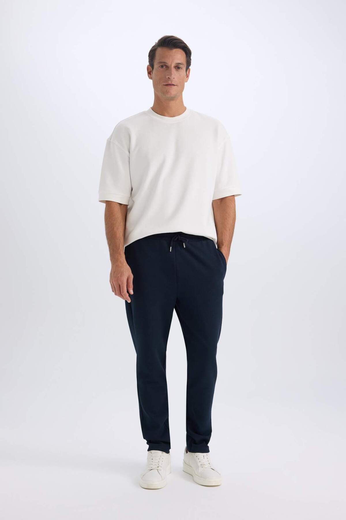 دفاکتو شلوار گرمکن Twill Fit Slim Cut بند کشی جیب کمر راست D9708AX24AU
