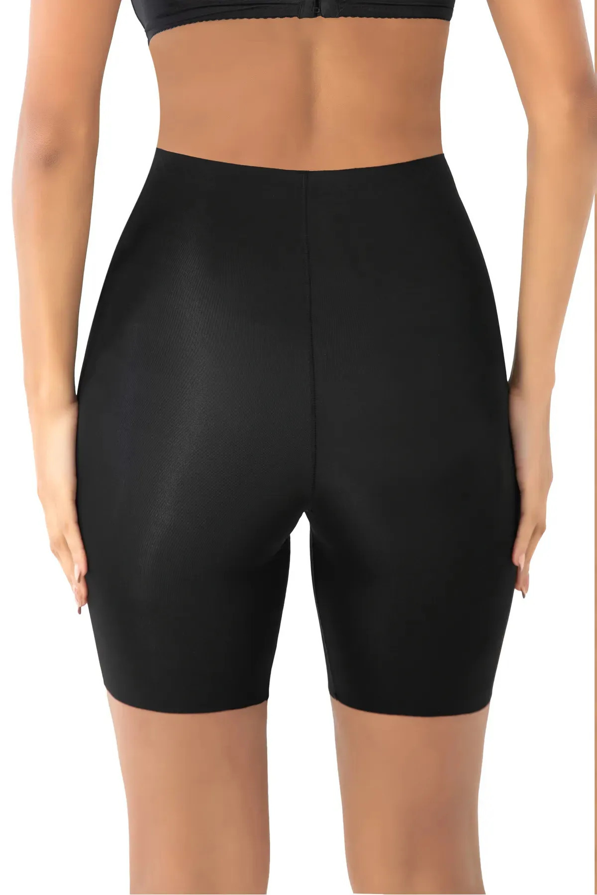 SWEETKORSE Fajas Dikişsiz Toparlayıcı Sıkılaştırıcı Lazer Kesim Spor Korse Iz Yapmaz Kısa Şort Yüksel Bel Ten görsel 5