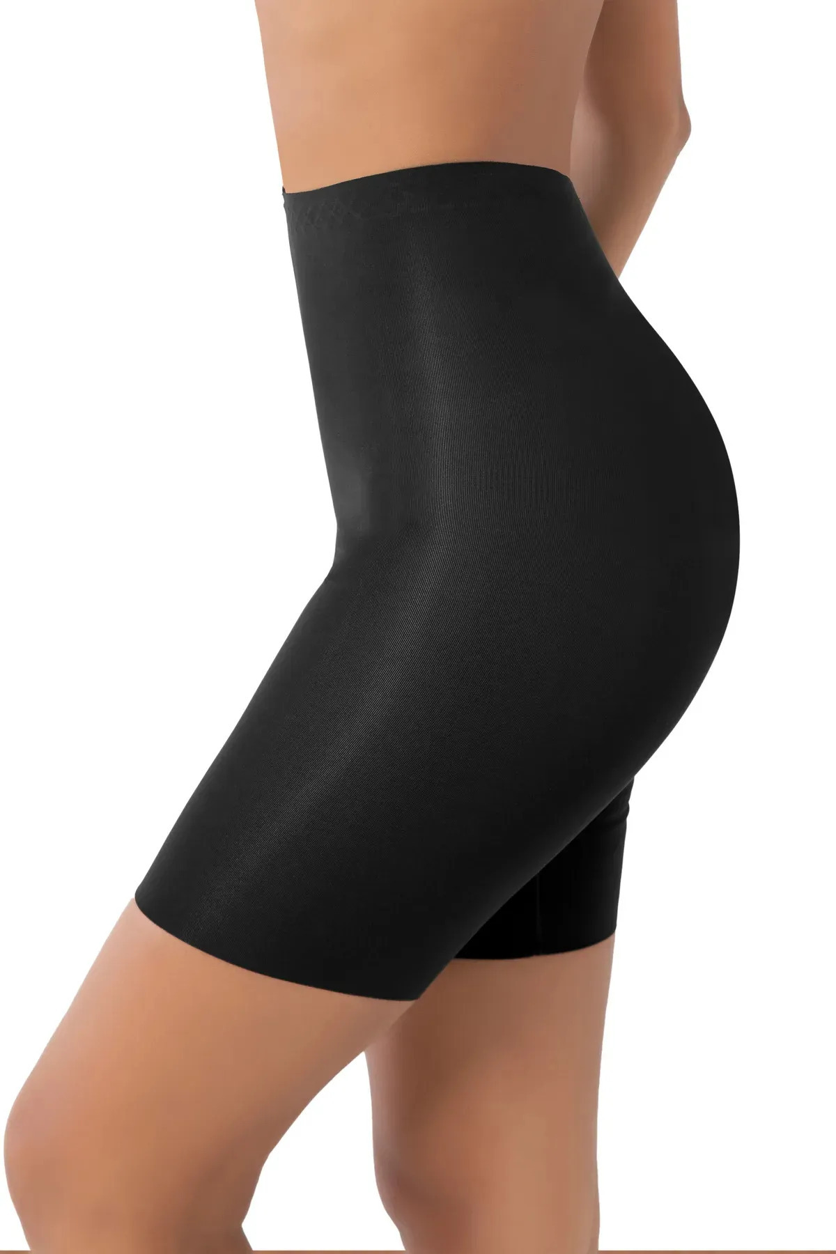 SWEETKORSE Fajas Dikişsiz Toparlayıcı Sıkılaştırıcı Lazer Kesim Spor Korse Iz Yapmaz Kısa Şort Yüksel Bel Ten görsel 4