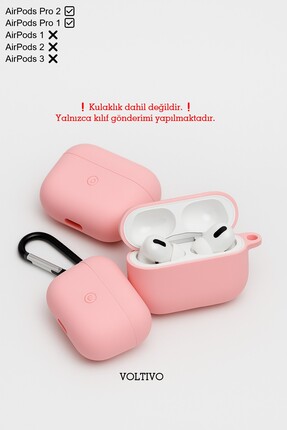 VOLTIVO Air Pods Pro 1. Nesil Ve Pro 2. Nesil Uyumlu Renkli Kir Tutmaz Siliko...