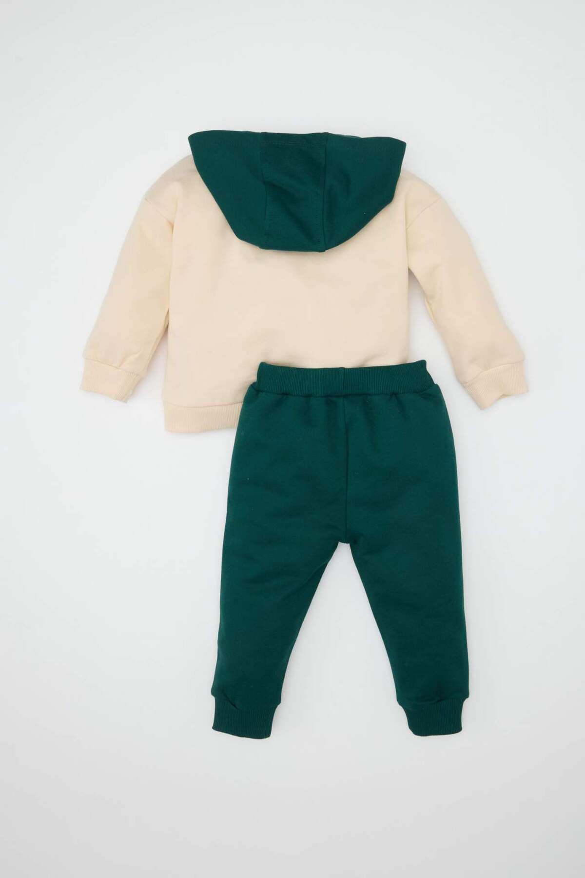 Defacto Erkek Bebek 2li Takım Baskılı Kapüşonlu Sweatshirt Beli Lastikli Eşofman Altı D6240A5NS fotoğrafı 4 (önizleme)