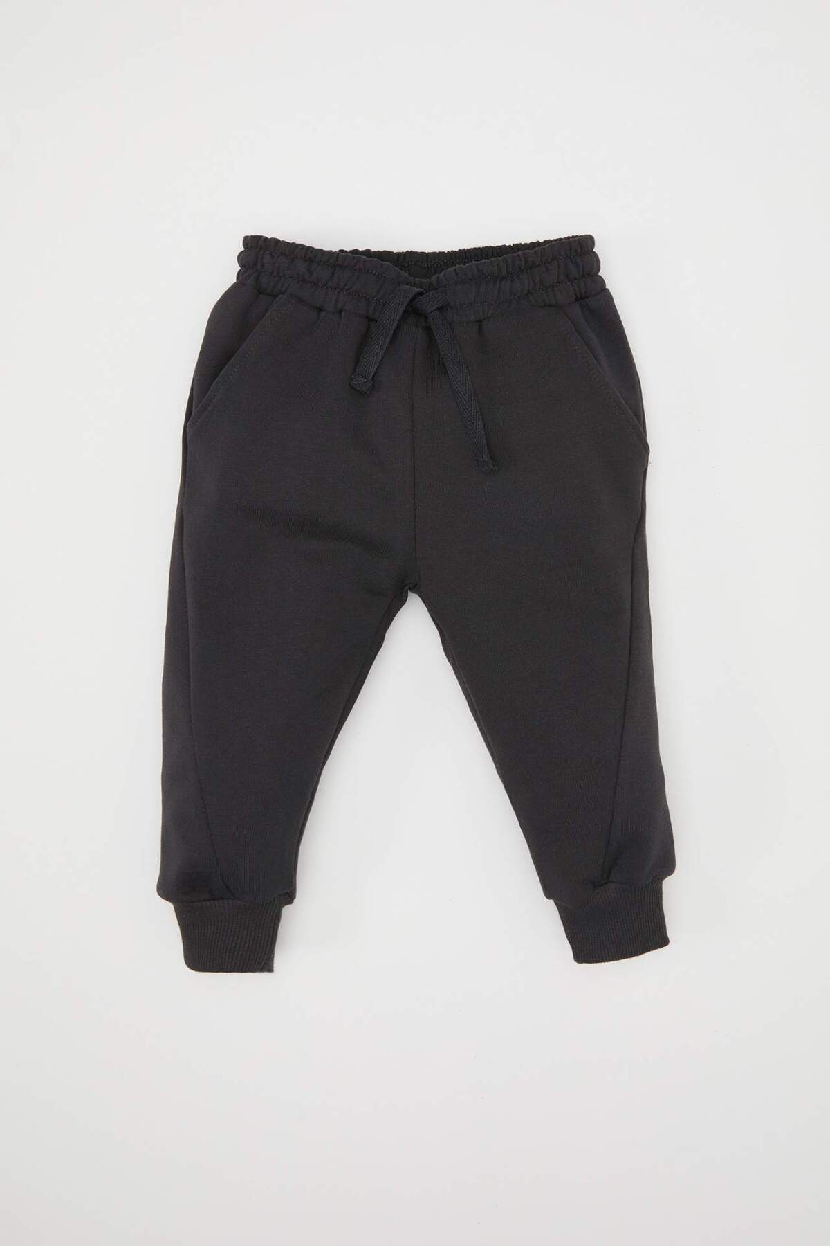 Defacto Erkek Bebek 2li Takım Bisiklet Yaka Çizgili Dinozor Baskılı Sweatshirt Beli Lastikli Eşofman Altı D4 fotoğrafı 2 (önizleme)