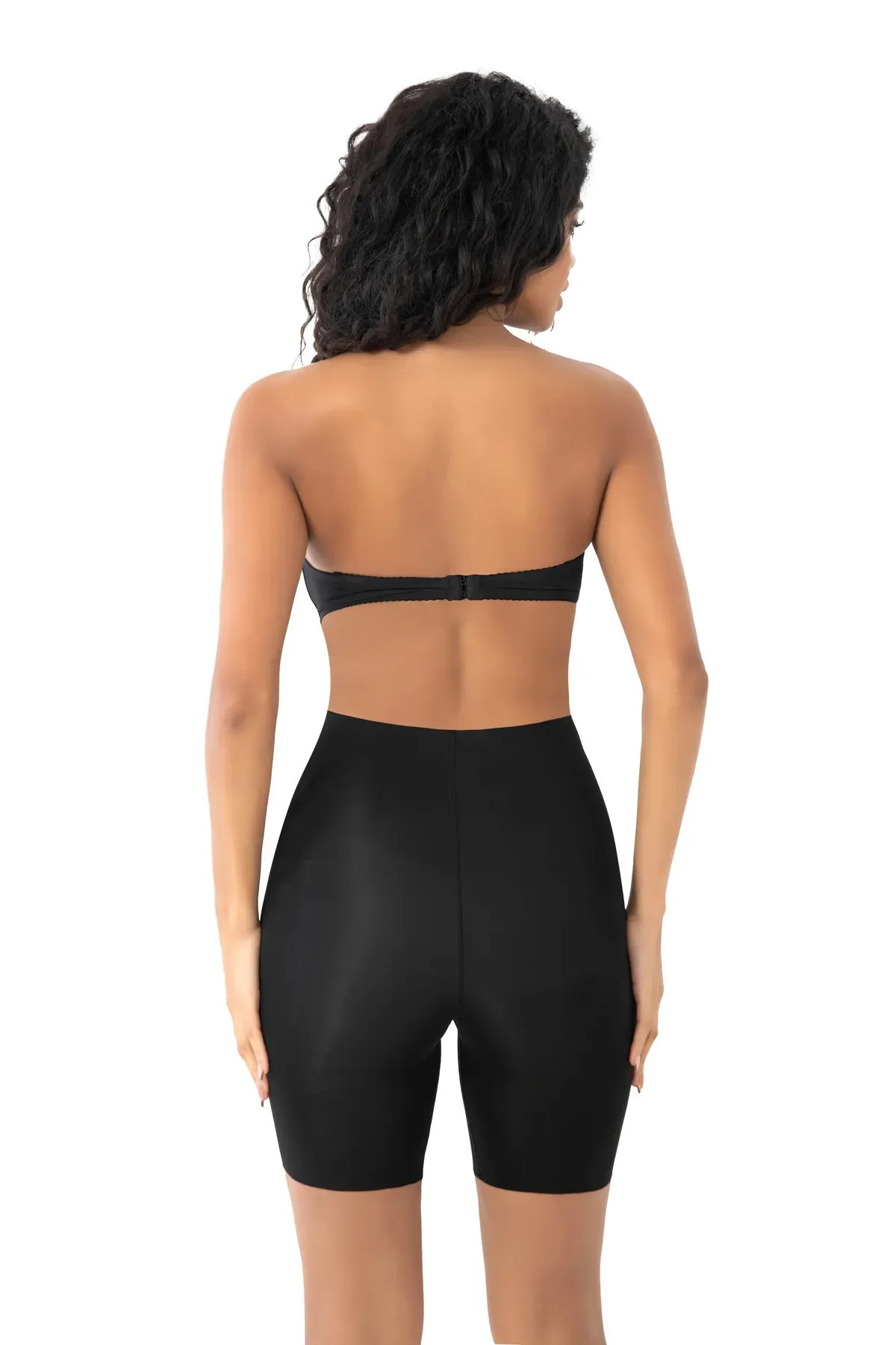 SWEETKORSE Fajas Dikişsiz Toparlayıcı Sıkılaştırıcı Lazer Kesim Spor Korse Iz Yapmaz Kısa Şort Yüksel Bel Ten görsel 2