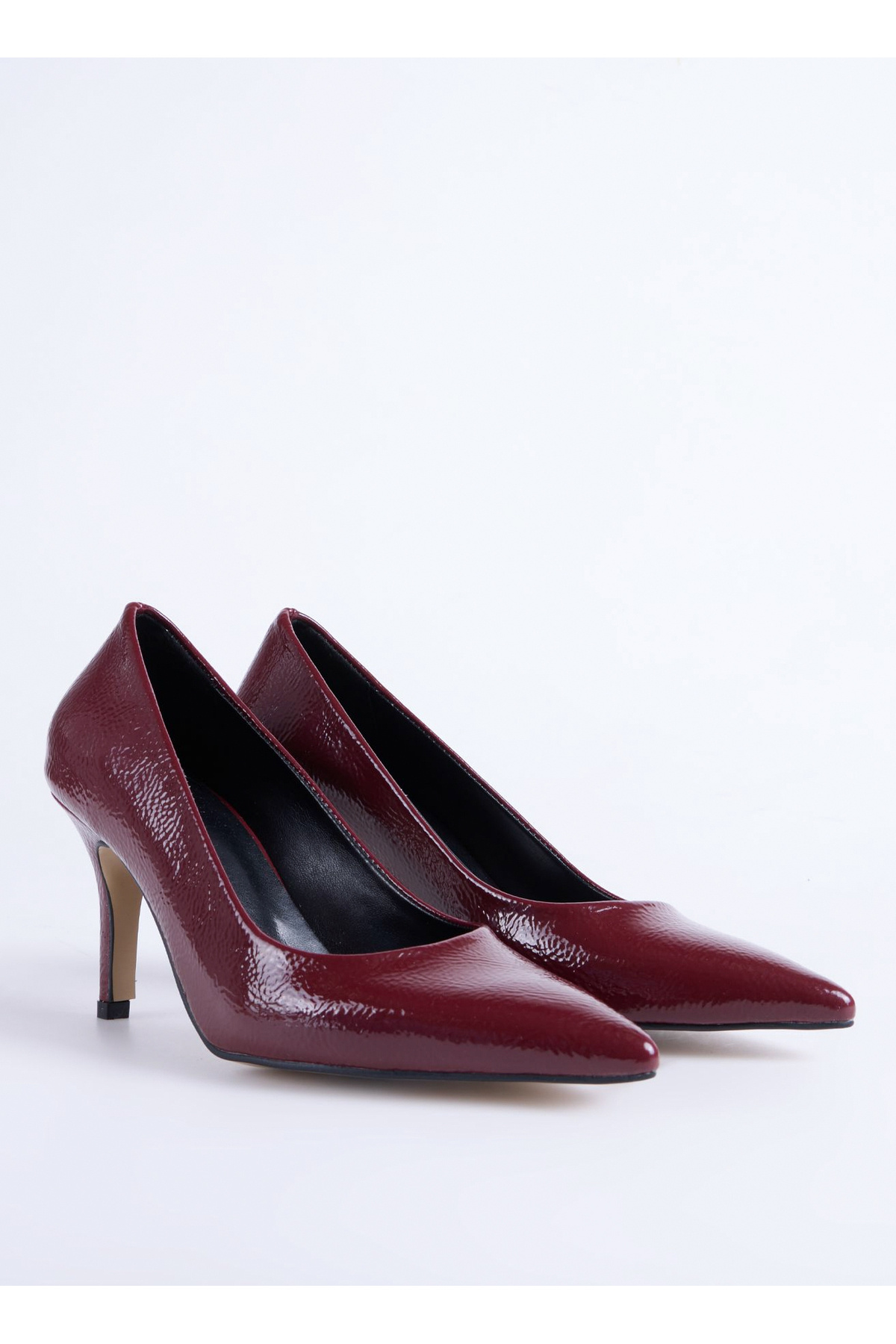 Fabrika  Bordo Kadın Topuklu Ayakkabı PRILLY - Görsel 8