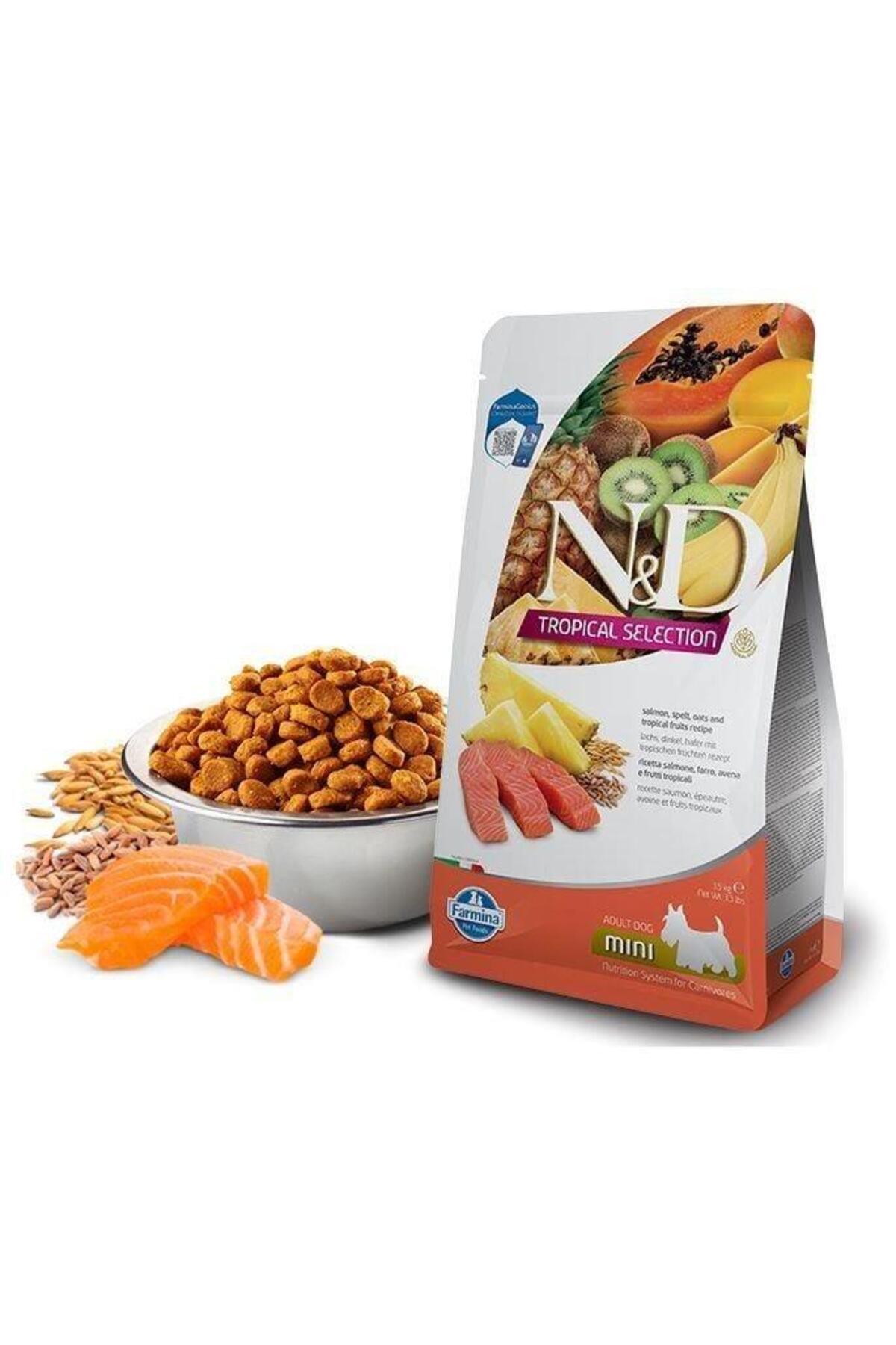 N&D Tropical Selection Somonlu Mini Irk Yetişkin Köpek Maması 1,5kg