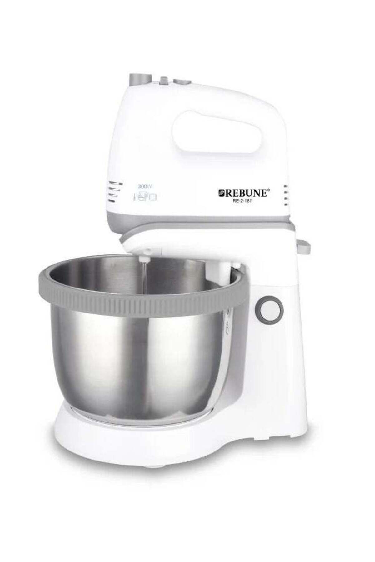 خلاط ومضرب بيض، 5 سرعات، 3.4 لتر، 300 واط RE-2-181 أبيض