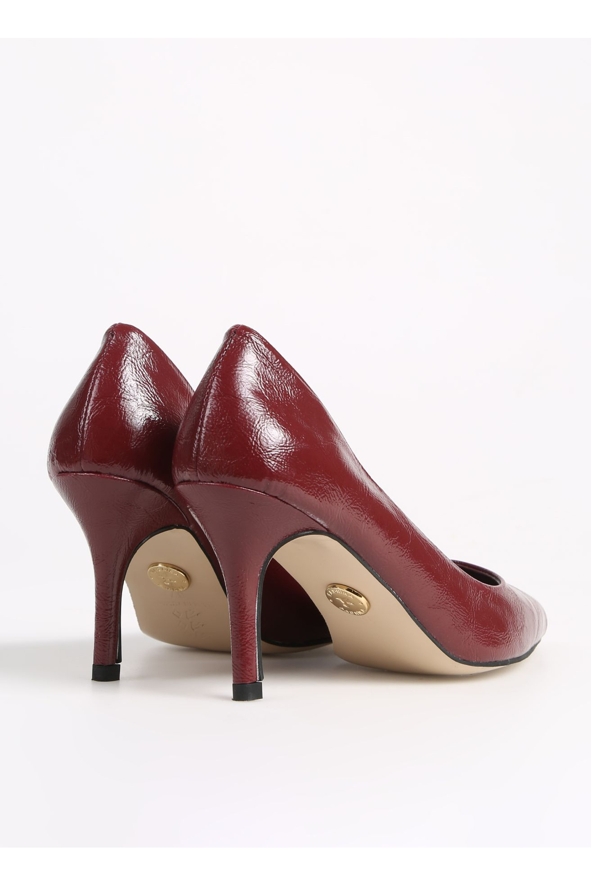 Fabrika  Bordo Kadın Topuklu Ayakkabı PRILLY - Görsel 4