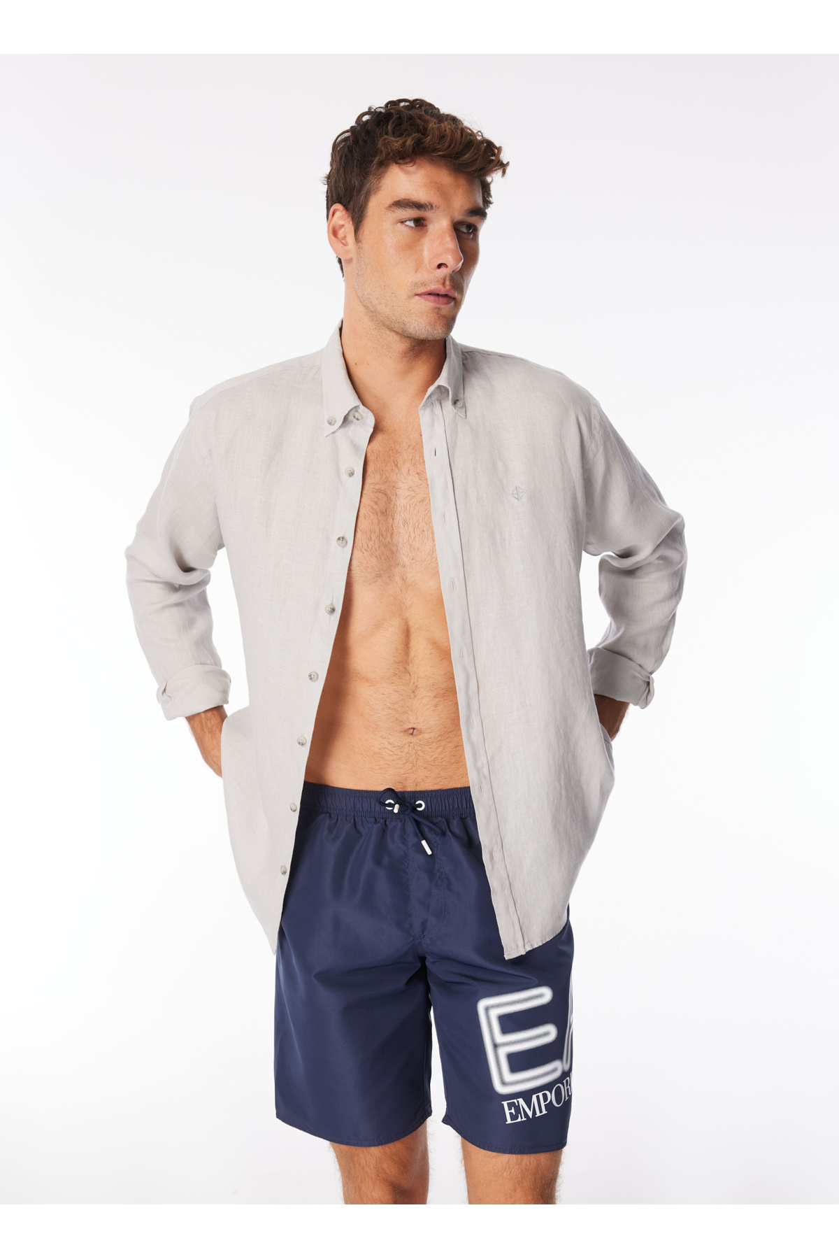  شورت شنا مردانه سرمه‌ای ۹۰۲۰۴۷۴R۷۳۶