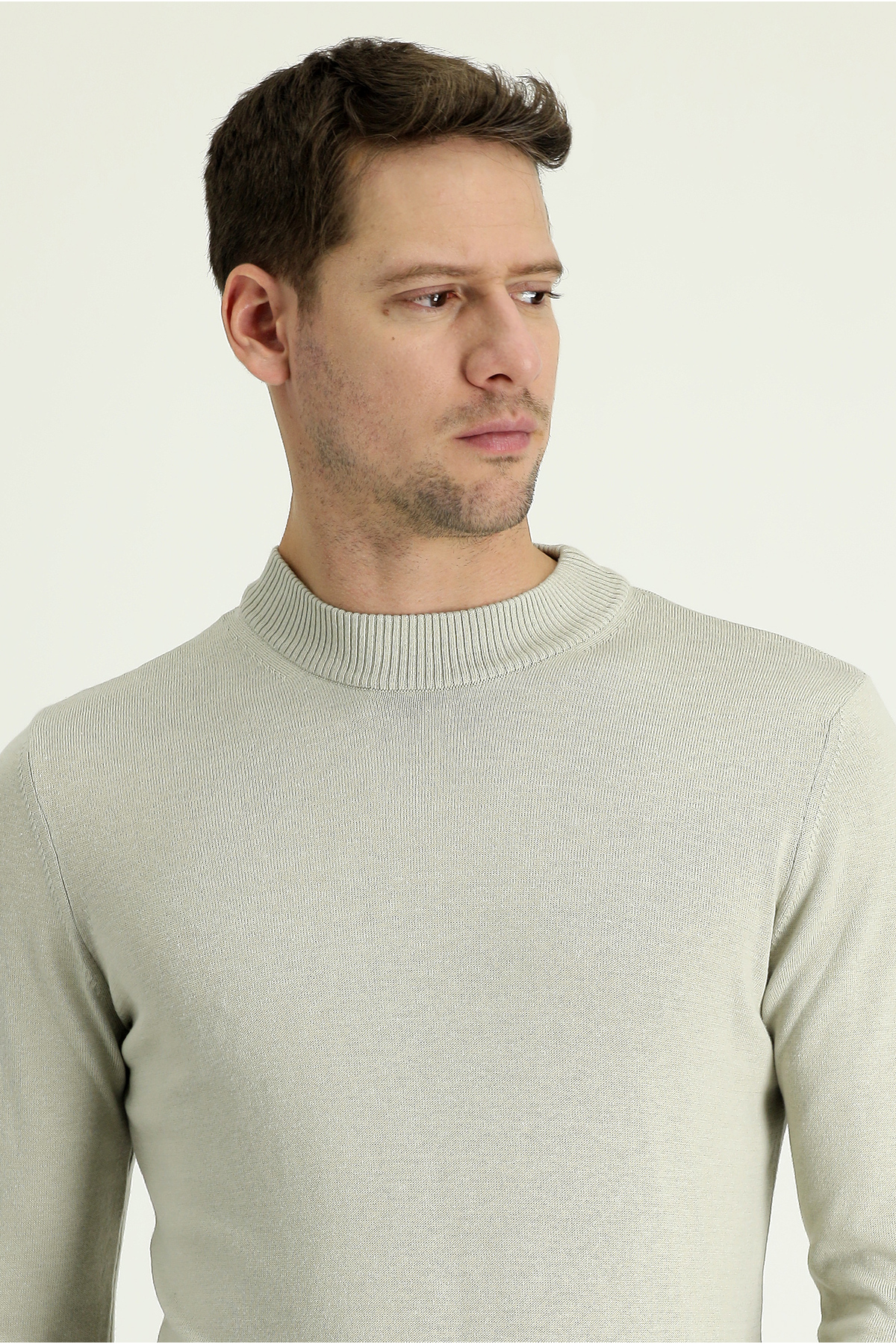 کیگیلی ژاکت بافتنی نخی یقه اسکی معمولی