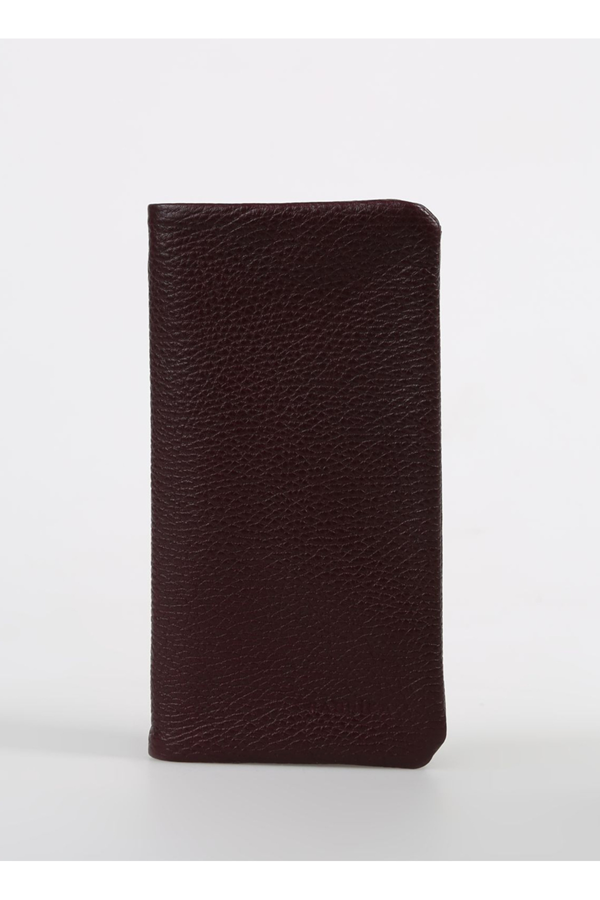 فابریکا کیف پول چرمی مردانه زرشکی رنگ مدل FrkByn 517 Flt به ابعاد 10x19x3 سانتی‌متر