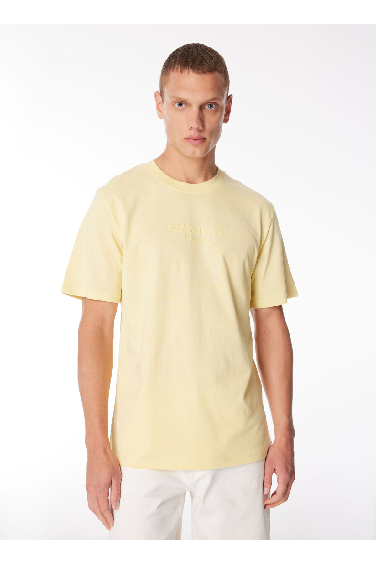جک اند جونز تی شرت مردانه یقه گرد مردانه JPRBLULOUI TEE SS CREW NECK EXC