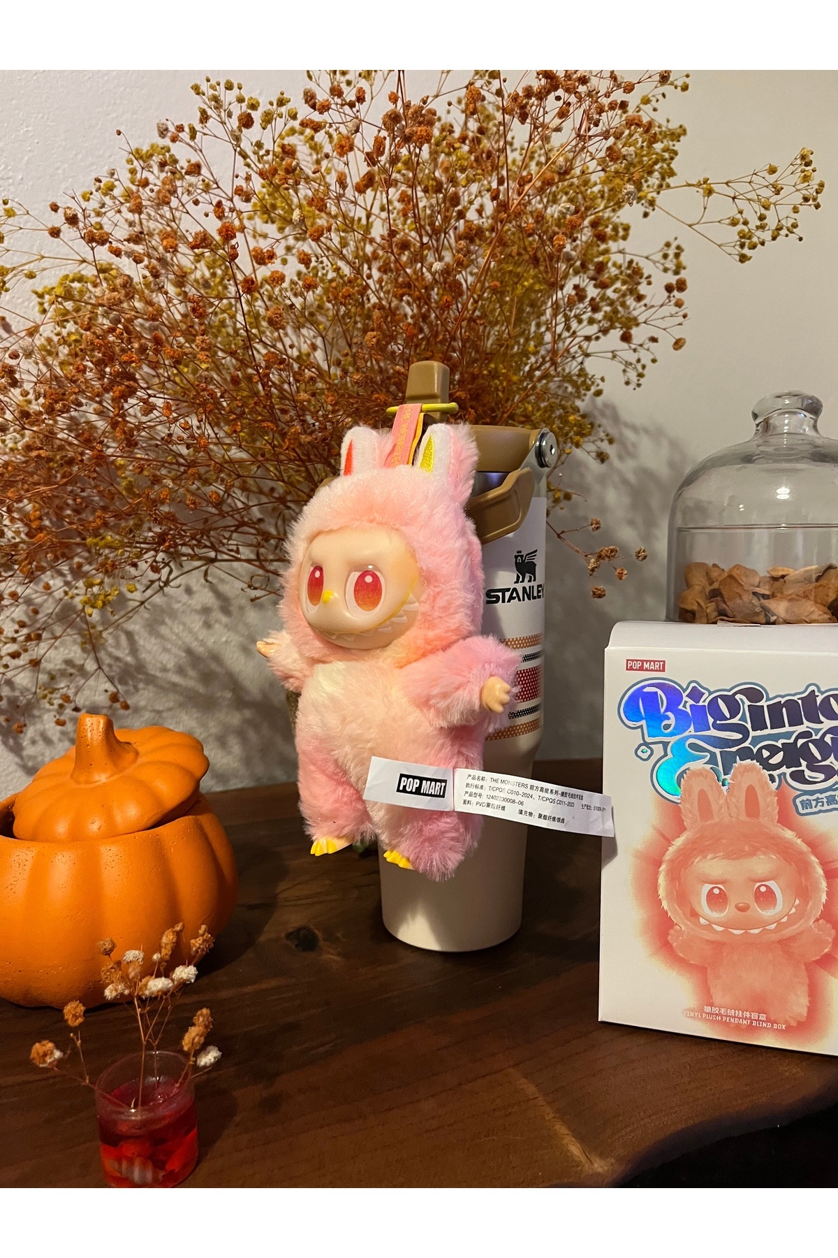 labubu sepeti PEMBE RENK Lapupu The Monsters Big Into Energy
