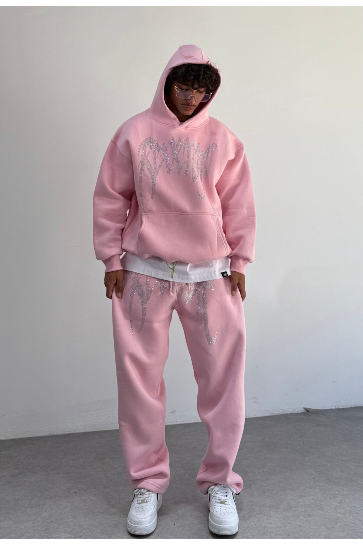 zaee REVENGE taşlı Oversize Sweatshirt görsel 4