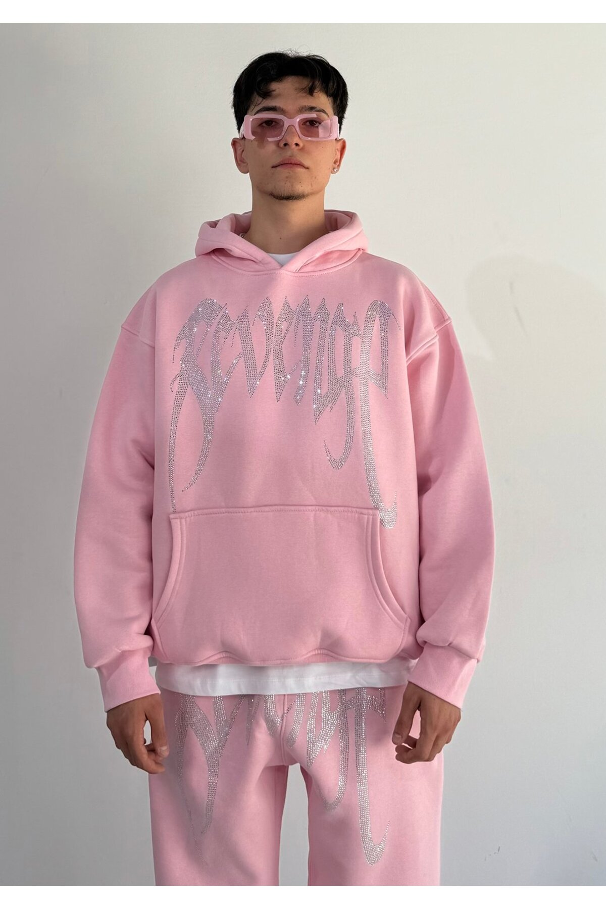 zaee REVENGE taşlı Oversize Sweatshirt görsel 8