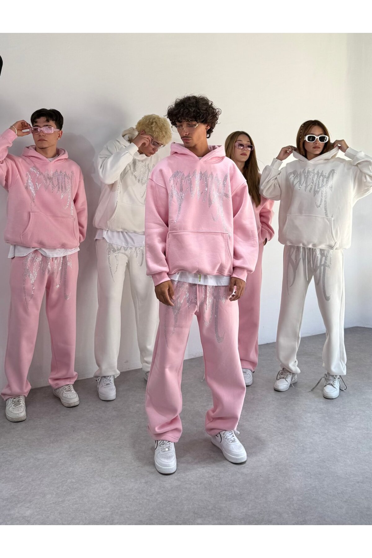 zaee REVENGE taşlı Oversize Sweatshirt görsel 7