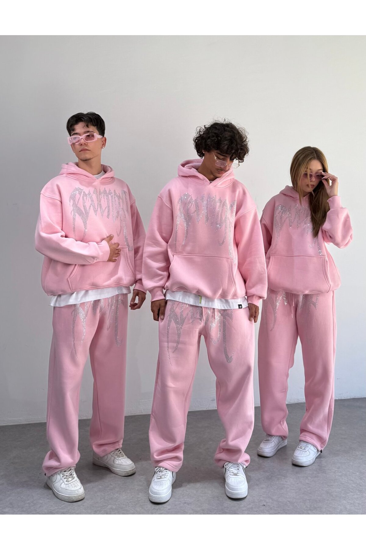 zaee REVENGE taşlı Oversize Sweatshirt görsel 3