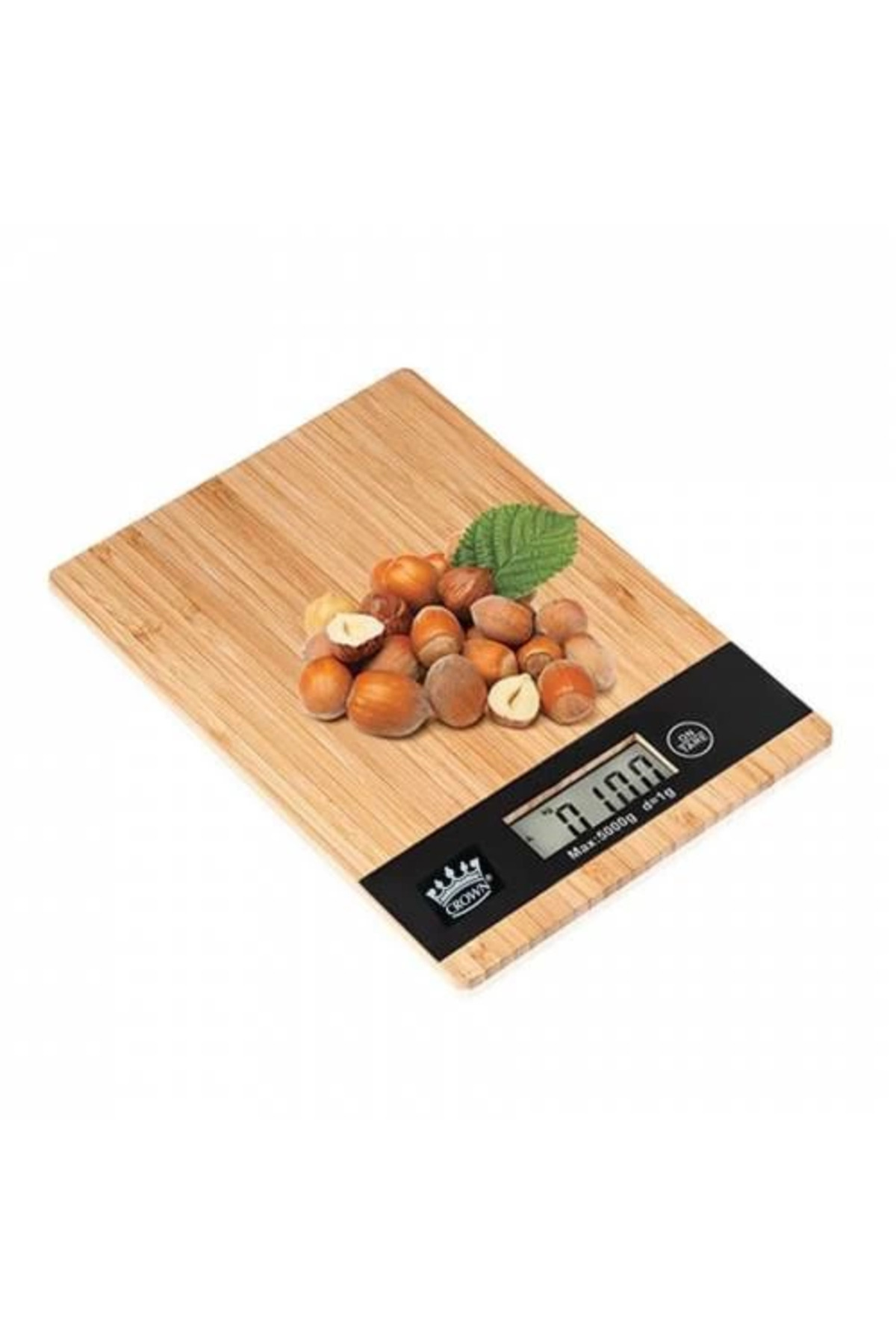 Epilons Dijital Lcd Mutfak Tartısı Terazisi 5kg Bambu Desenli
