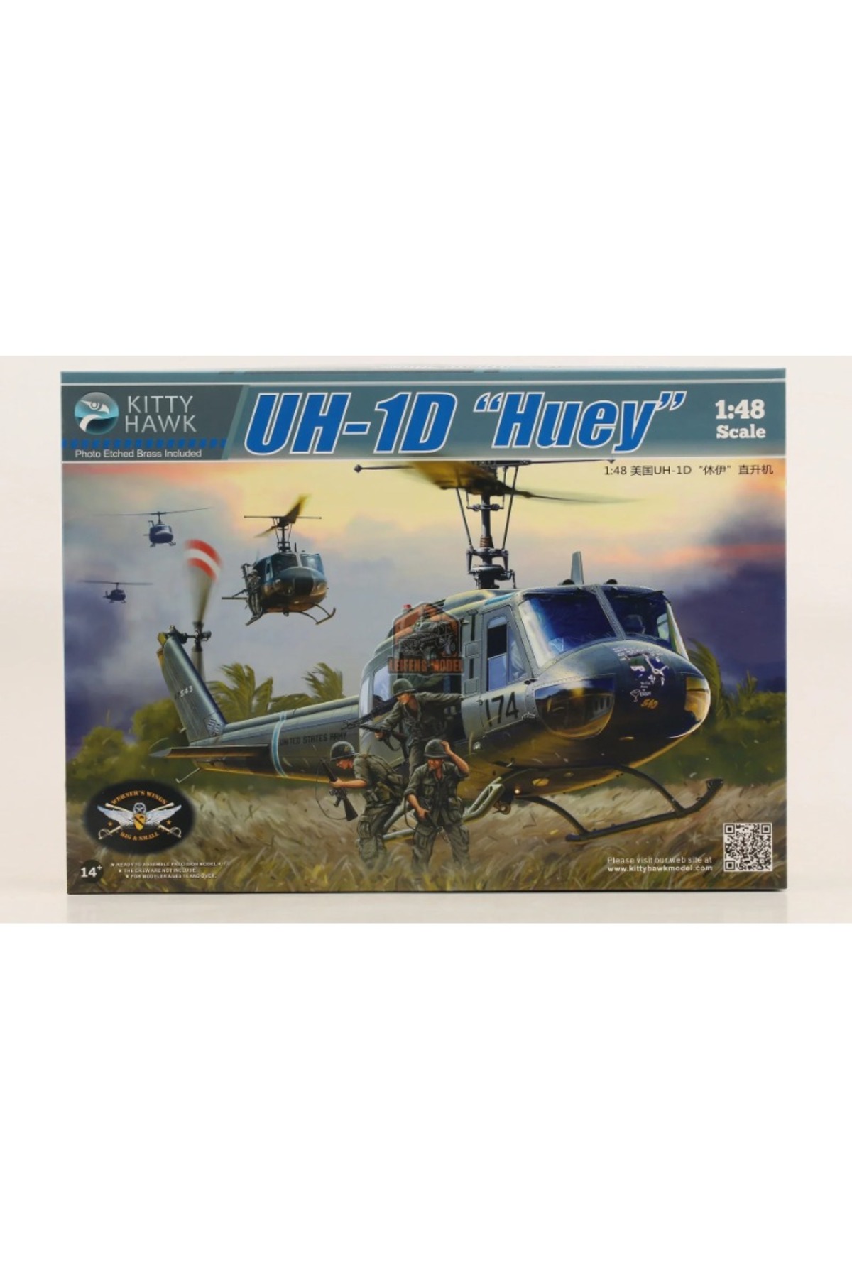 مدل پلاستیکی مونتاژی کی‌تی هاوک KH80154، مقیاس ۱/۴۸، UH-1D «هوئی»
