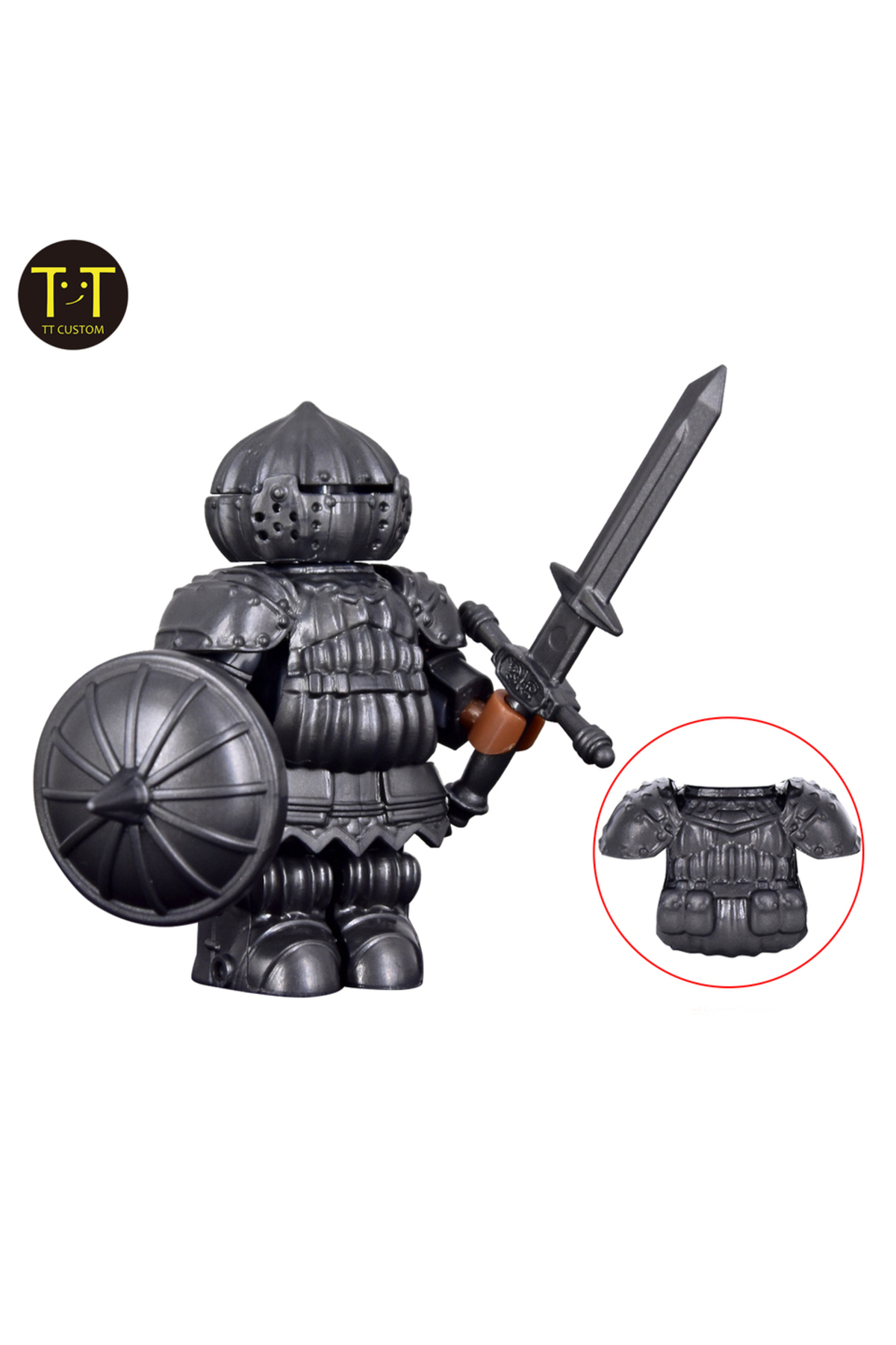 مجموعهٔ سلاح و زرهٔ مینی اونیون نایت دارک سولز – اسباب‌بازی ساختنی سفارشی الهام‌گرفته از فیگور اونیون نایت