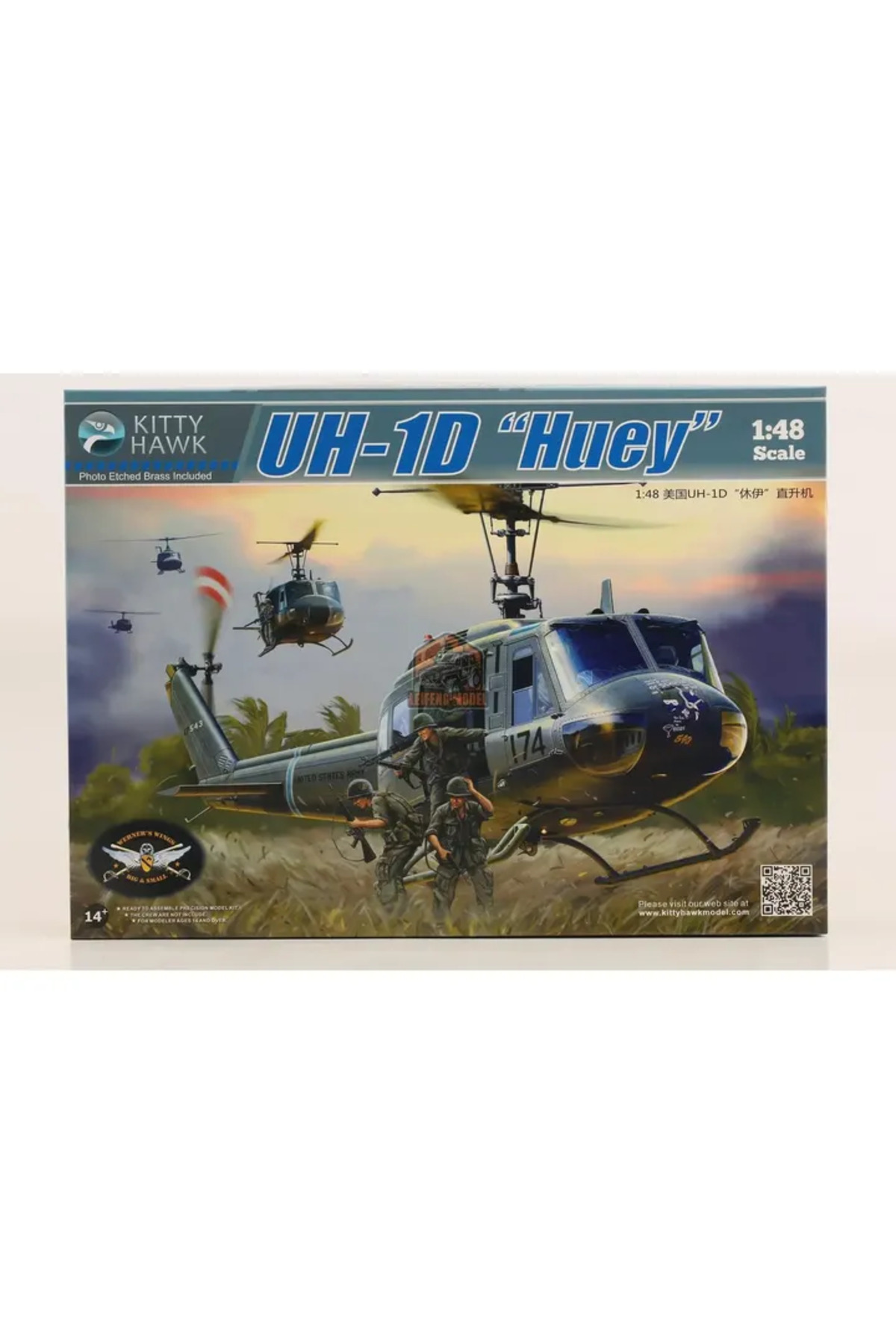 مدل پلاستیکی مونتاژی کیتی هاوک KH80154، مقیاس ۱/۴۸، UH-1D «هوئی»