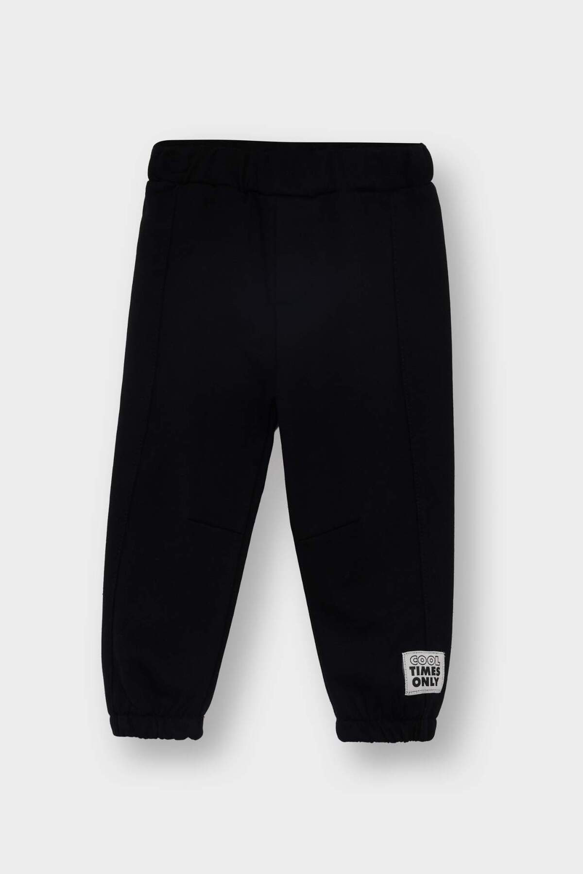 Defacto Erkek Bebek Etiket Baskılı Beli Lastikli 2'li Eşofman Altı F9392A525WN fotoğrafı 2 (önizleme)