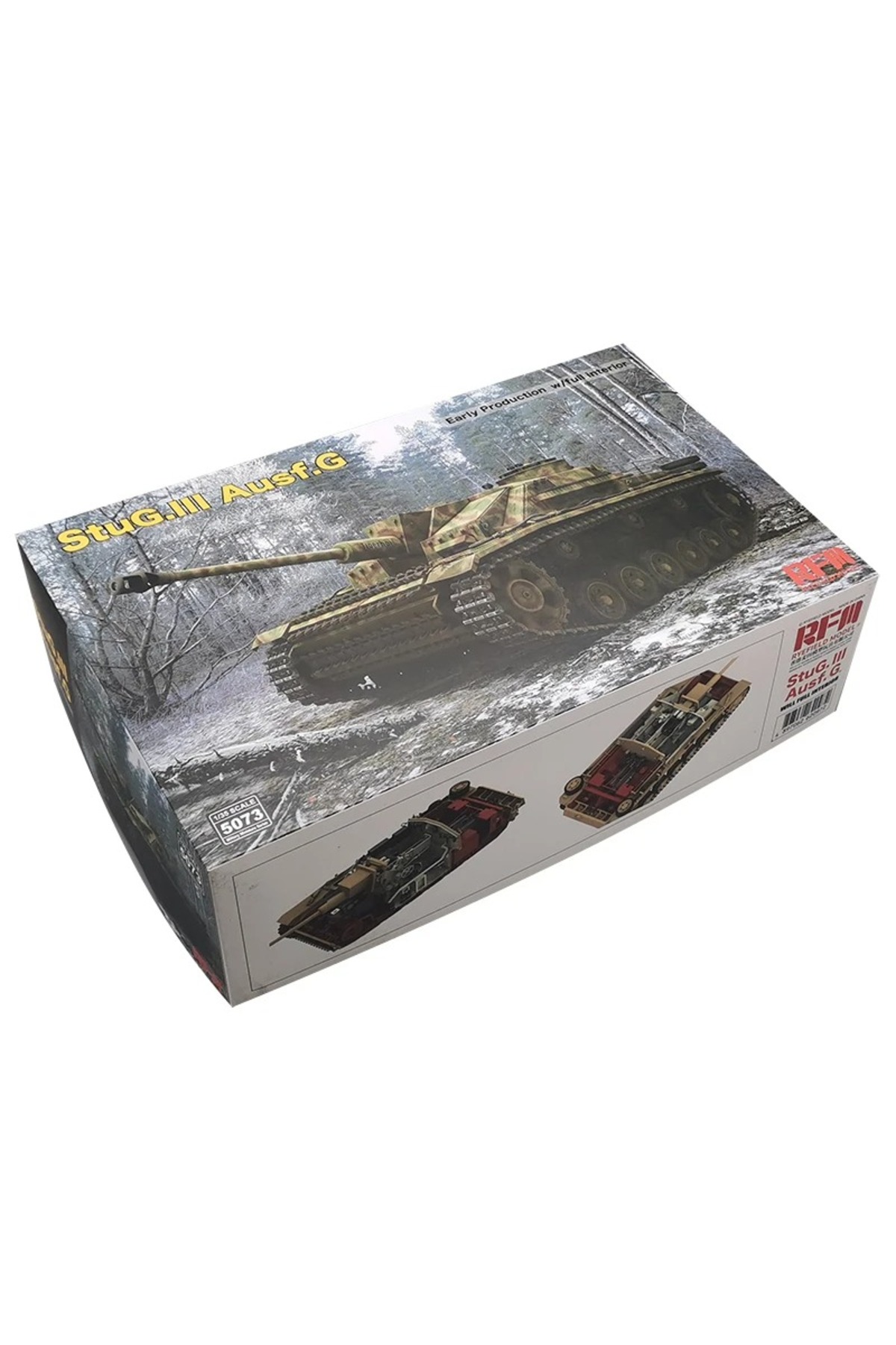 RYEFIELD RM5073 مدل پلاستیکی مونتاژی StuG III Ausf.G تولید اولیه در مقیاس ۱/۳۵ با جزئیات کامل…