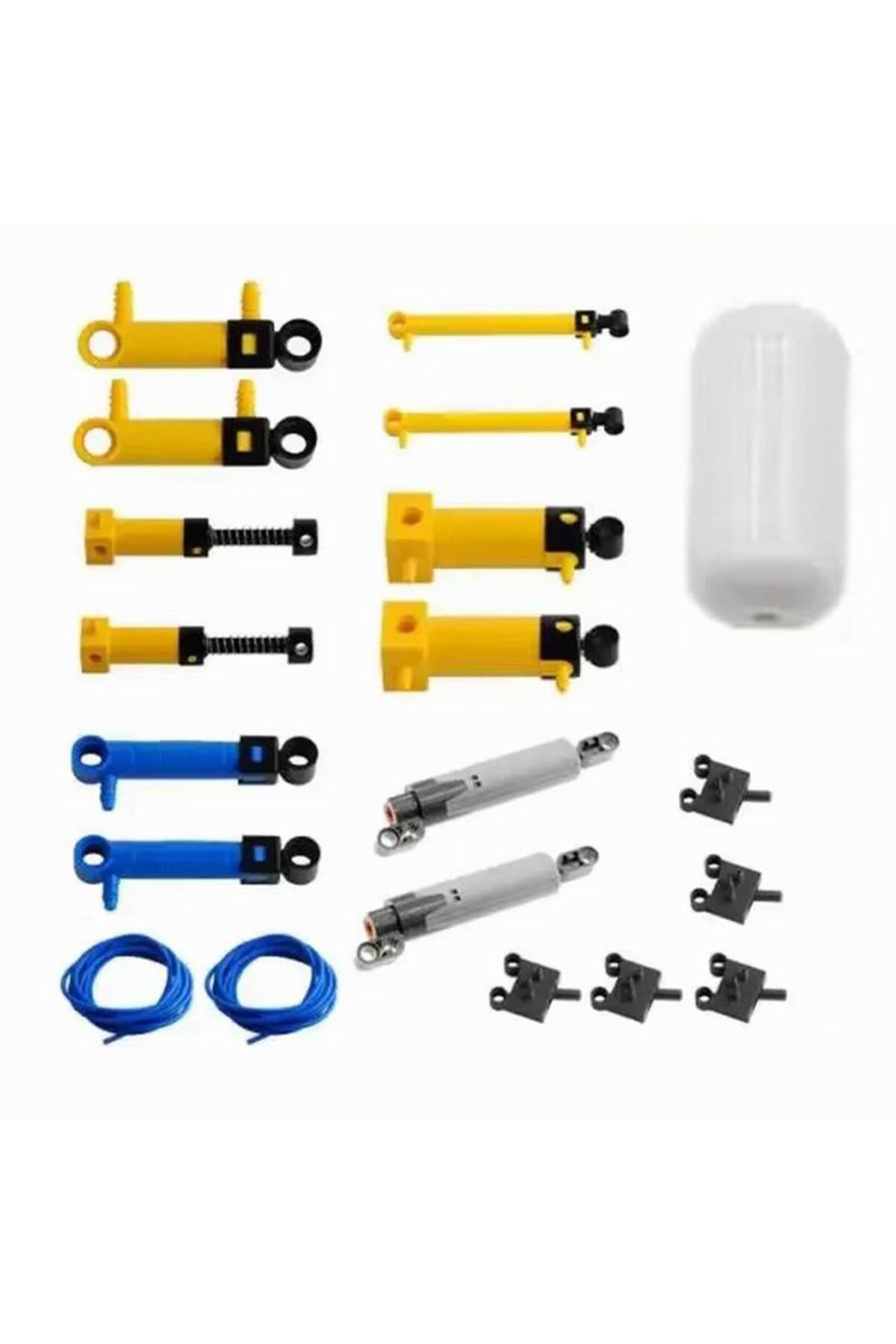 ۲۰ عددی کیت قطعات بادی MOC شامل پمپ هوا، مخزن و سوئیچ پیستون، سازگار با لگو ۴۲۰۴۳/۶۱۹۰۴ DIY T