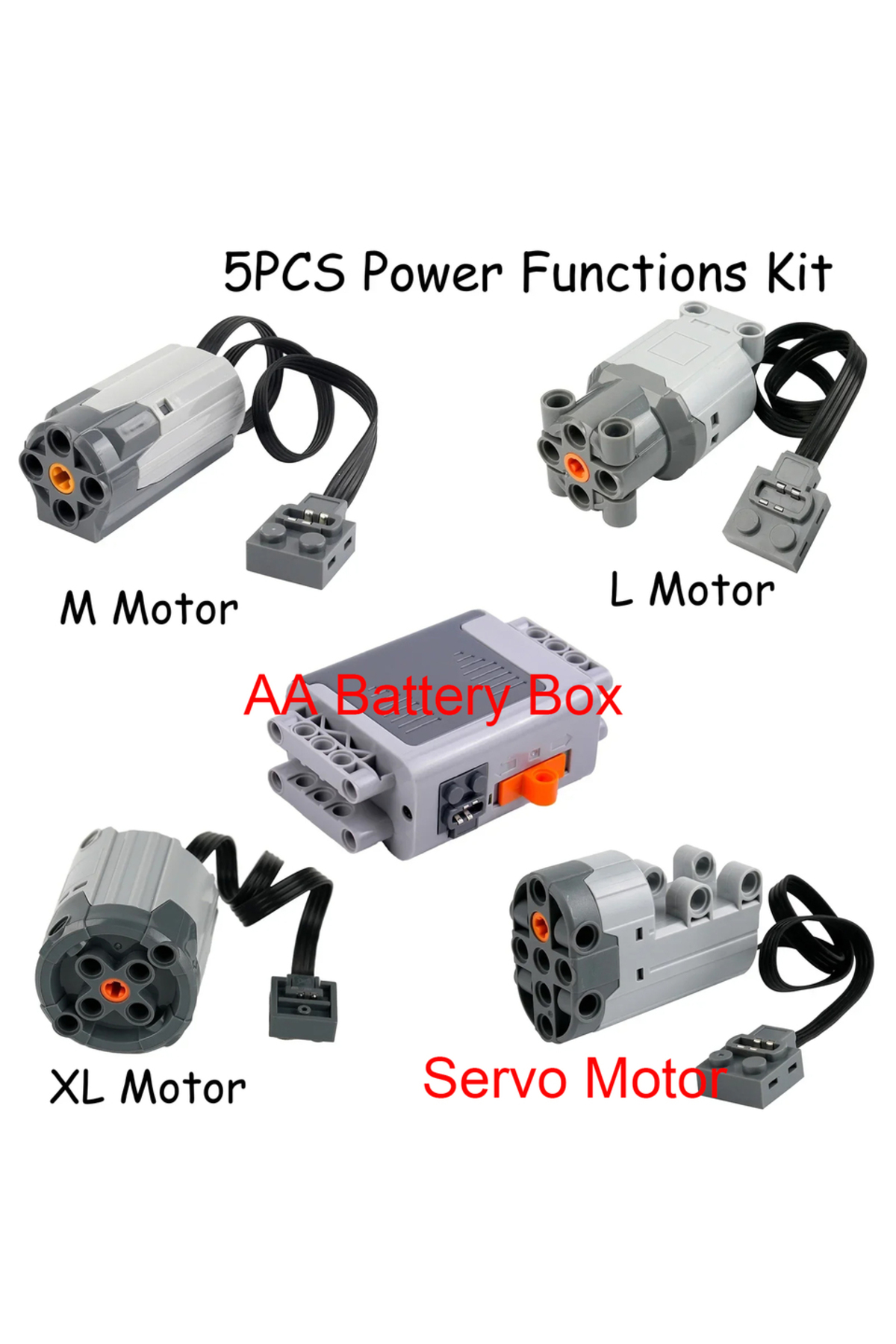 ۵ عدد در هر مجموعه   ۵ عدد MOC کیت فنی قدرت 8881   جعبه‌ی باتری AA 8883   88803   8882   88804   ساخت