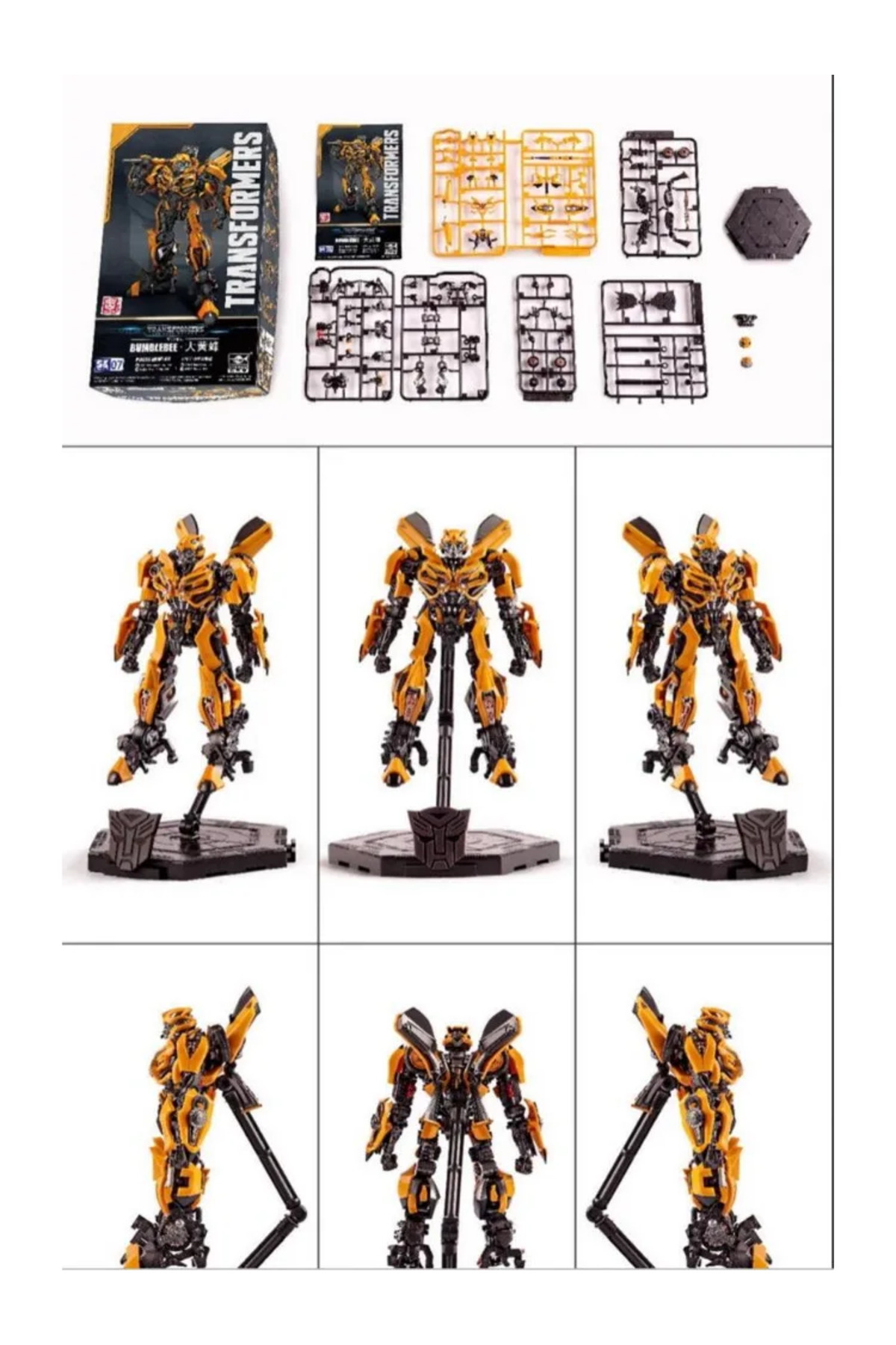 تبدیل‌شونده‌ی ترامپتر Bumblebee از فیلم شوالیه‌ی آخر (Bumblebee) (۳.۵ اینچ، از پیش رنگ‌آمیزی‌شده، مود اسنپ)…