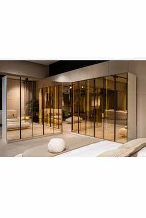 Sole Home Latte Giyinme Odası & Köşe Dolap & Sonsuz Dolap