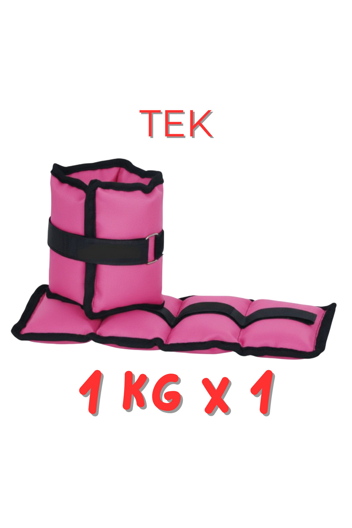 Om 1Kg 1Adet Pembe El ve Ayak Bilek Ağırlığı Fizik Tedavi Rehabilitasyon Egzersiz Kum Ağırlık