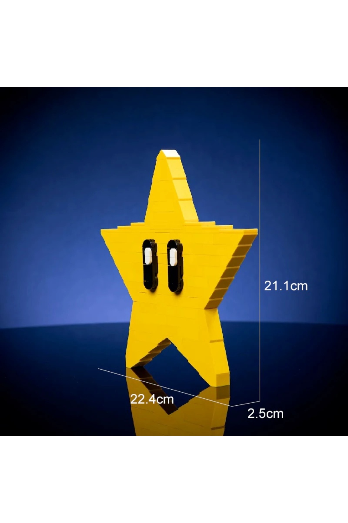 ۱۴۵ تکه ۱۴۵ تکه MOC مجموعه مجسمه‌های خلاقانه کارشناس، در اندازه واقعی، مدل ستاره زرد، بلوک‌های ساختمانی آجری