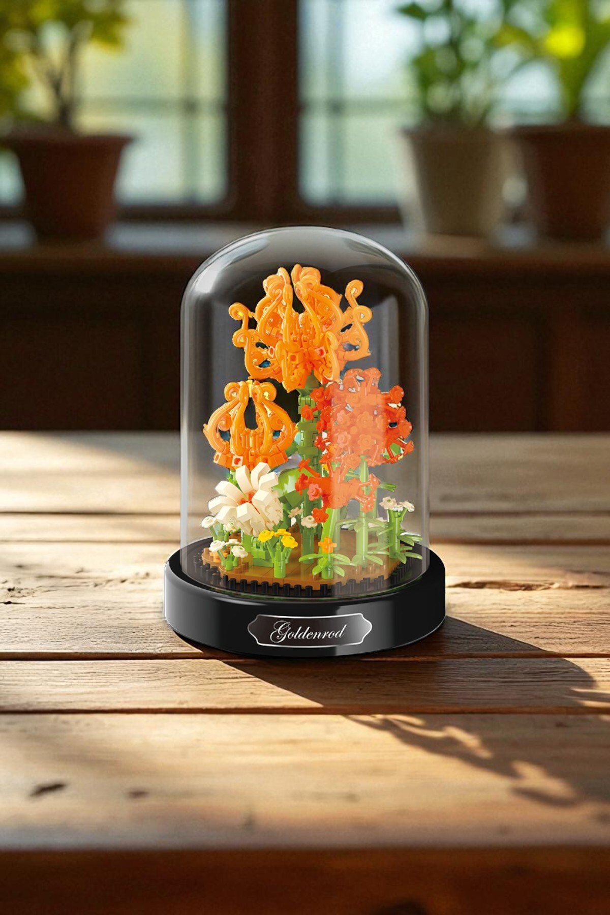 مجموعه گل فانوسلو – ست بلوک‌های ساختنی جرقه‌زن طلایی (۴۴۰ تکه)