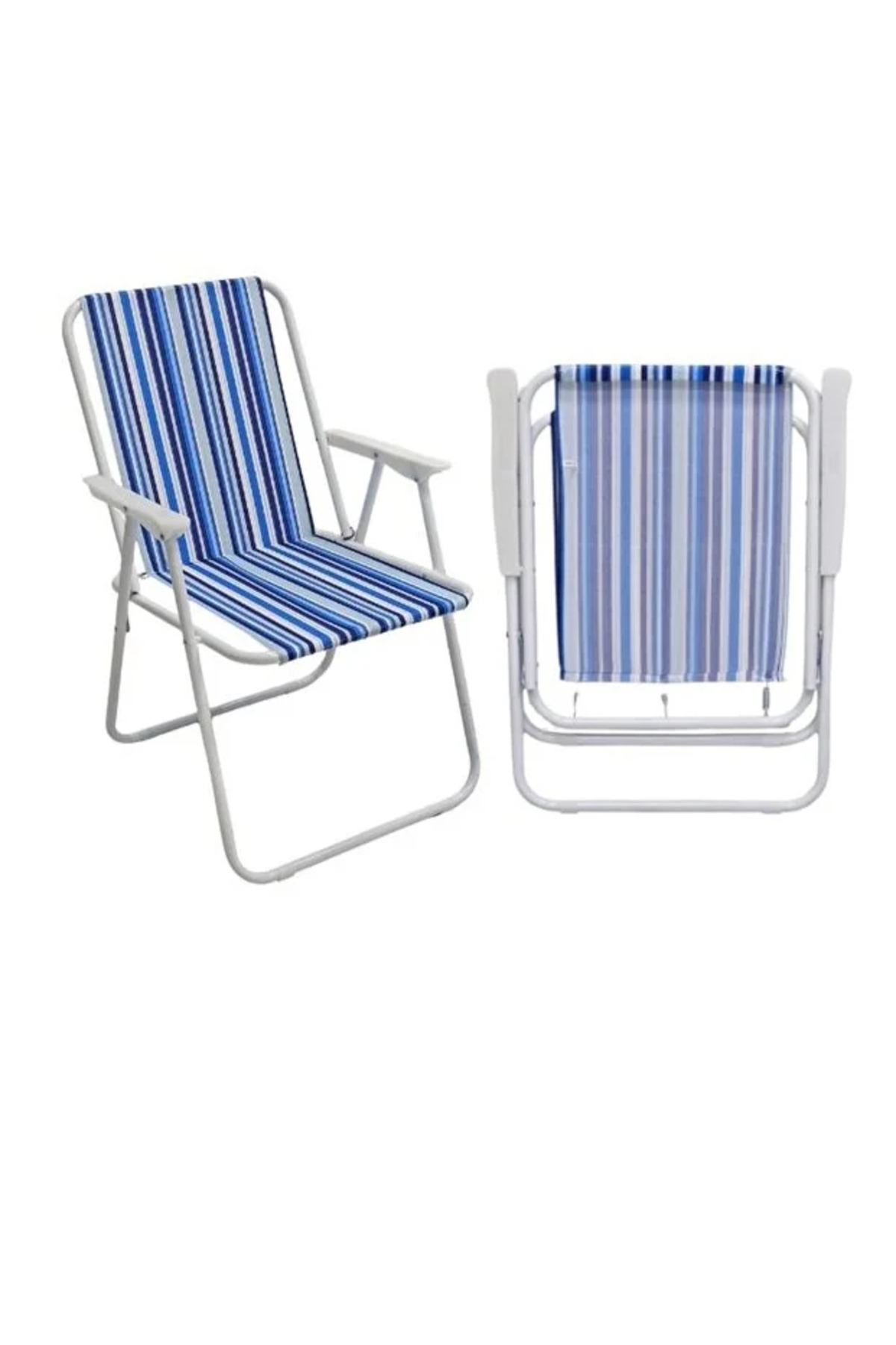 كرسي تخييم قابل للطي من قماش أكسفورد وبقوائم معدنية – 45×45×80 سم