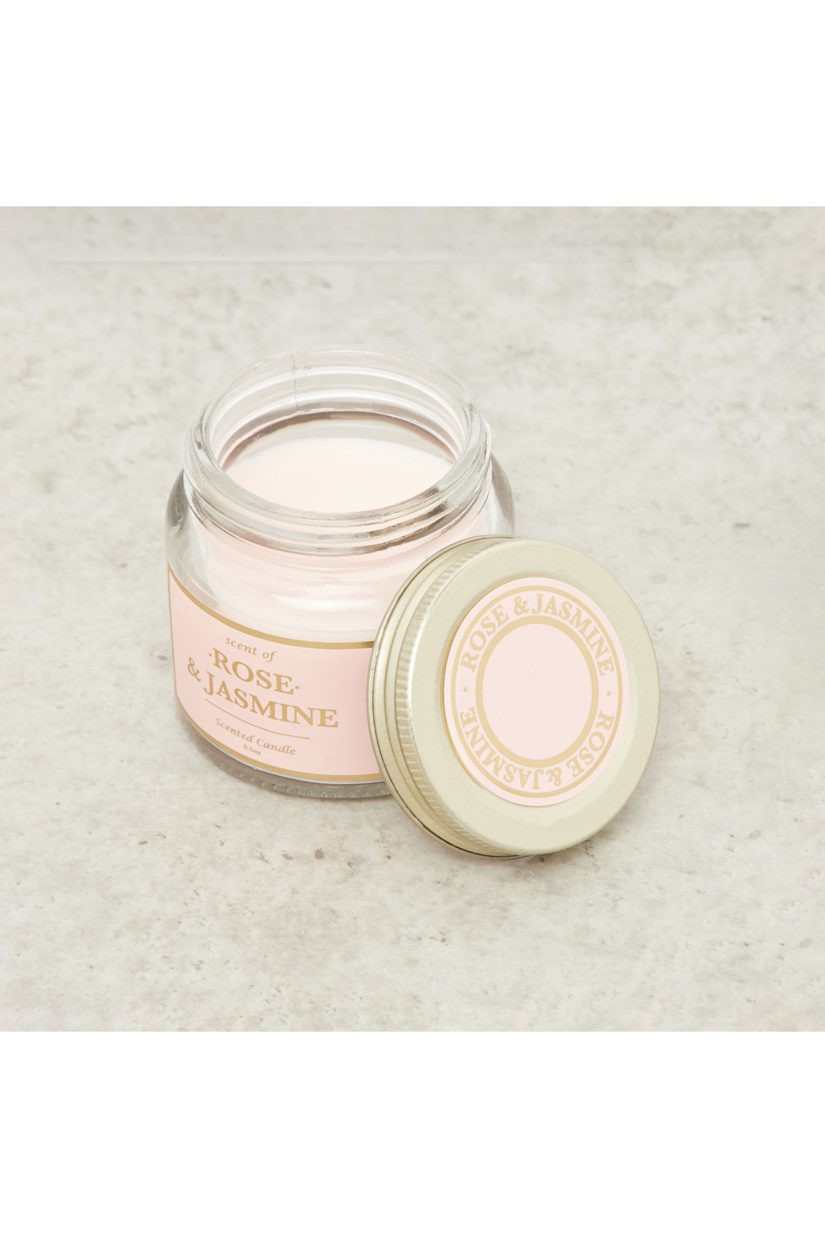 Lifestyle Rose and Jasmine Scented Jar Candle - 70 gms