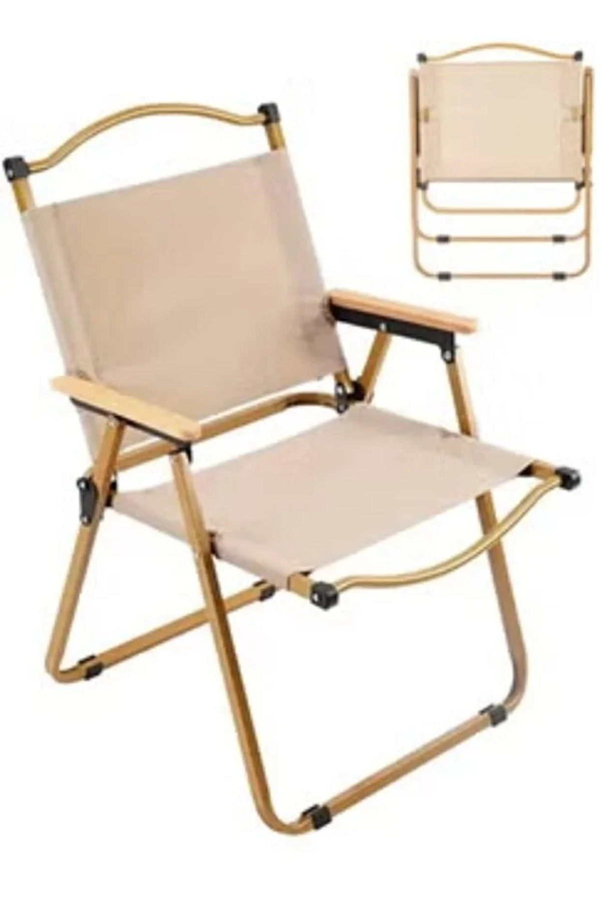 كرسي تخييم خفيف الوزن وقابل للطي للاستخدام في التخييم والمشي لمسافات طويلة والبستنة