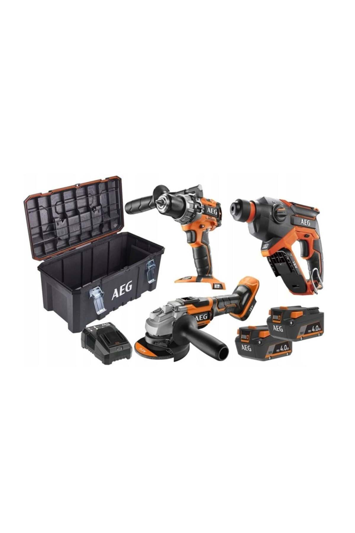 AEG JP18L3-402TB Akülü Kombo 3'Lü Set Profesyonel - Fiyatı, Yorumları